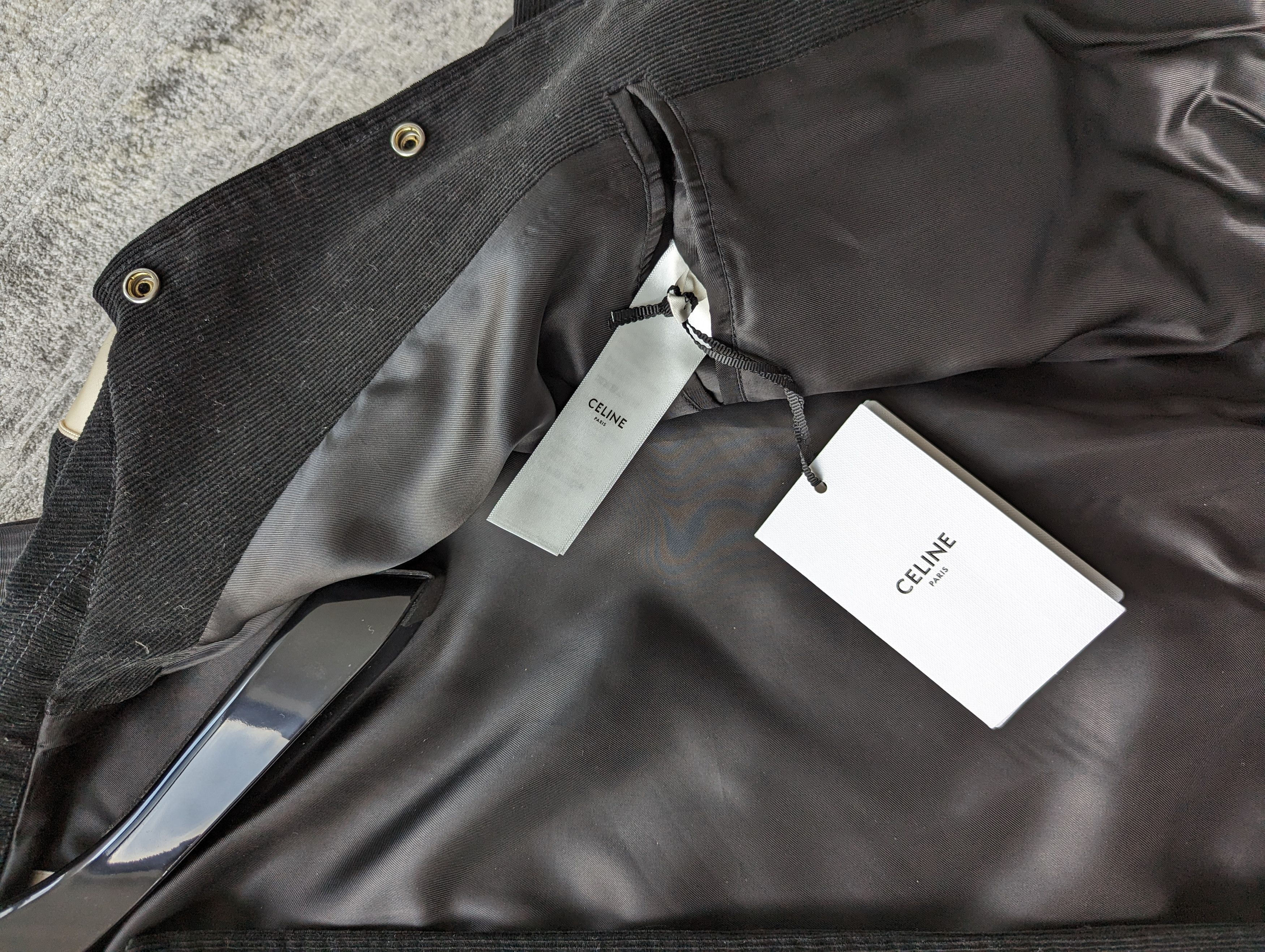 Celine BNWT CELINE BLACK CORDUROY TEDDY JACKET BOMBER SIZE 50 Size US M / EU 48-50 / 2 - 6 Thumbnail