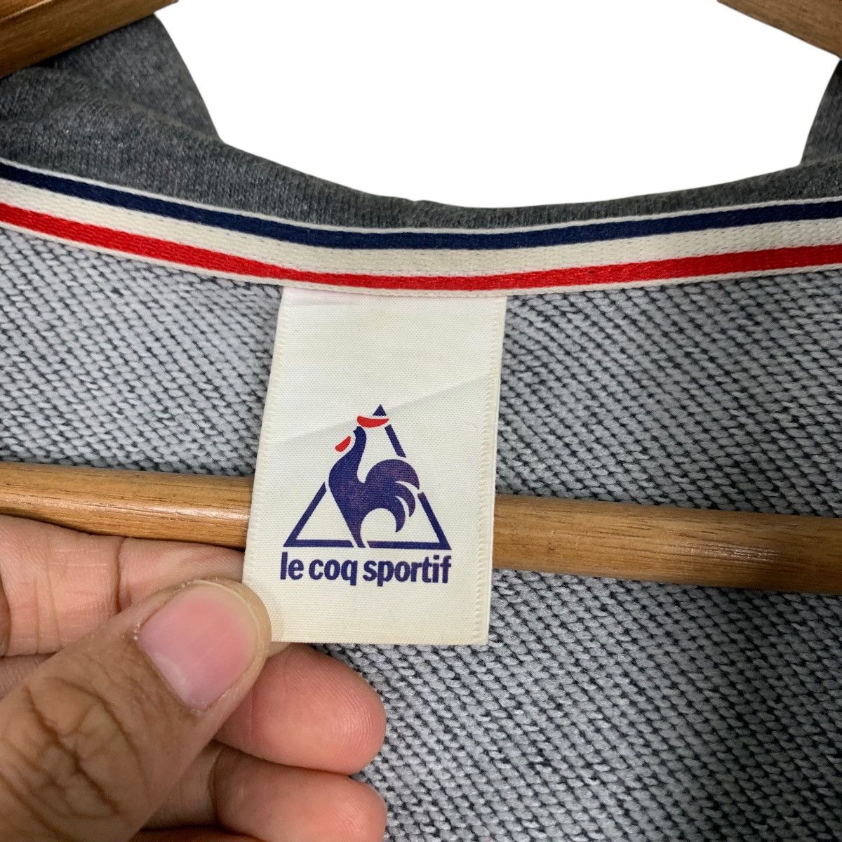 Le Coq Sportif LE COQ SPORTIF Big Logo Zipper Hoodies Sweatshirt #2232-C99 Size US M / EU 48-50 / 2 - 19 Thumbnail