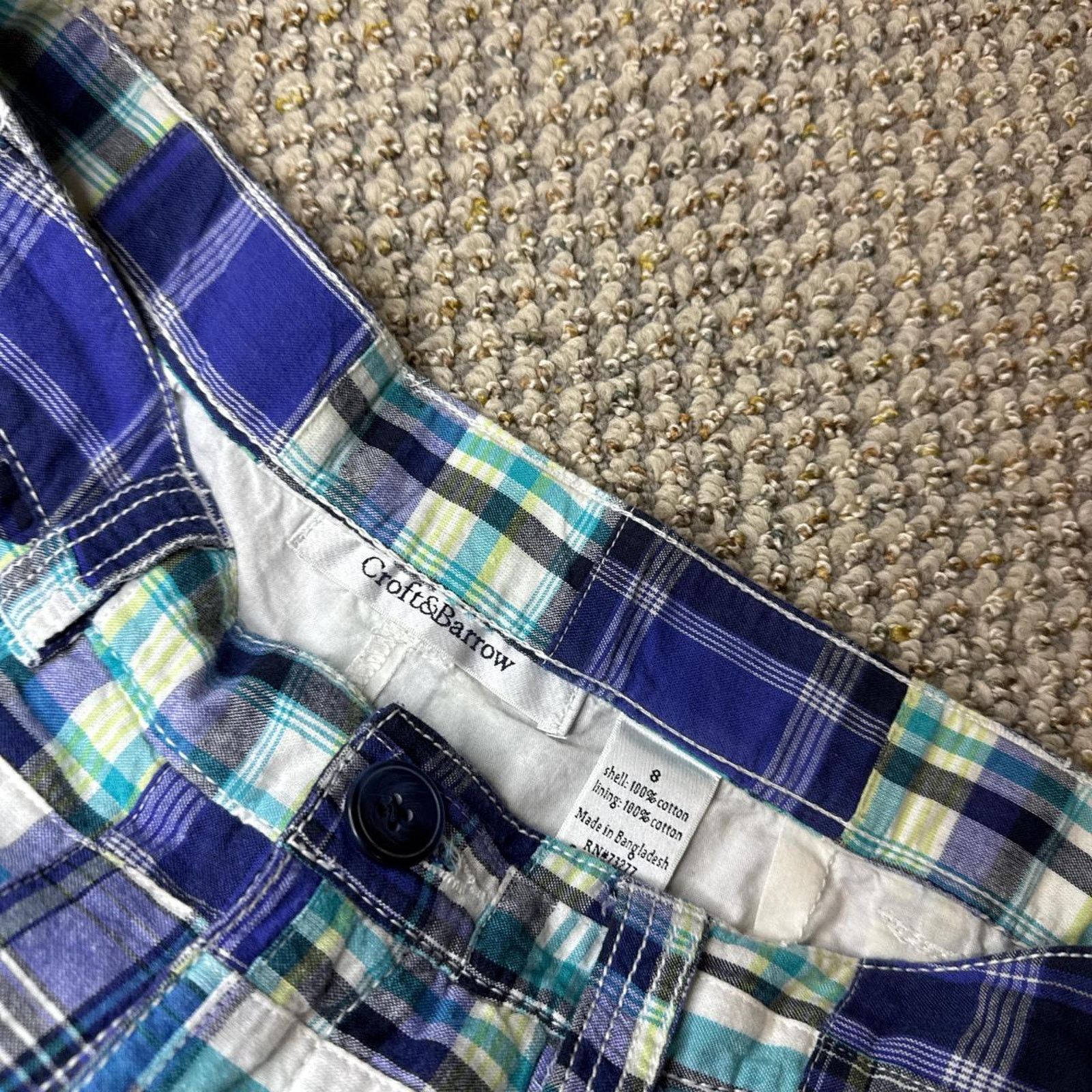 Croft & Barrow Y2K vintage plaid blue mini skirt Size 30" / US 8 / IT 44 - 3 Thumbnail