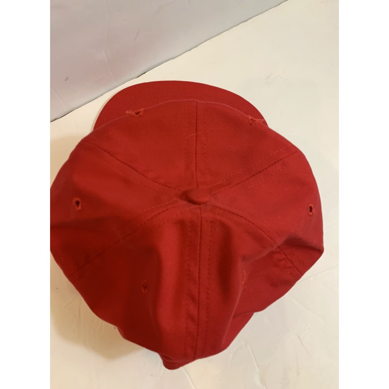 Imperial VINTAGE Imperial Cap Baseball Cap Mens Adjustable Red Leather Strap Chew Bros. Farms Chord Tomato Carrot Size ONE SIZE - 4 Thumbnail