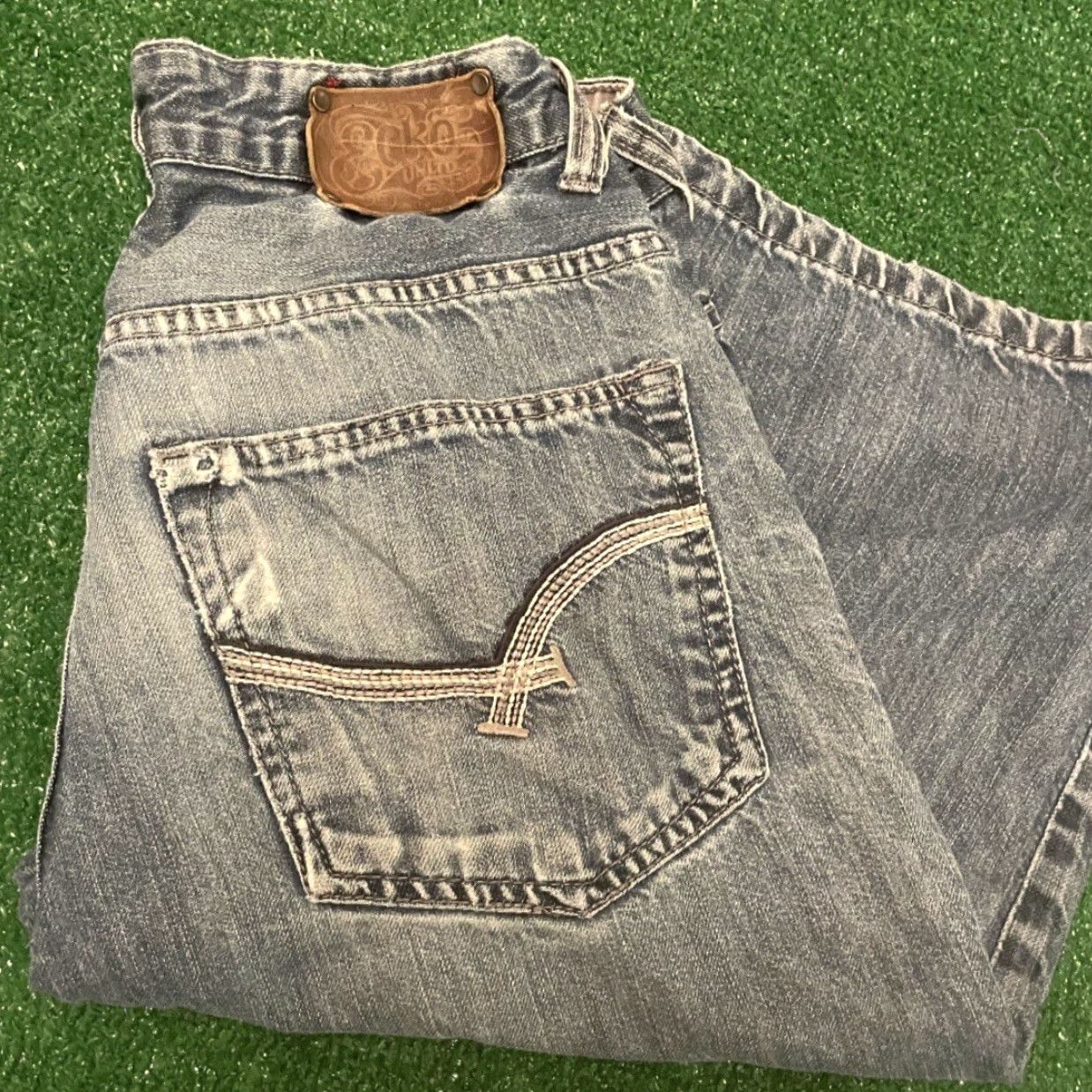 Ecko Unltd. VINTAGE Ecko Unltd Baggy Skater Grunge Jean Shorts VTG Mens Size 30 Jeans Dark Blue Size US 30 / EU 46 - 3 Thumbnail