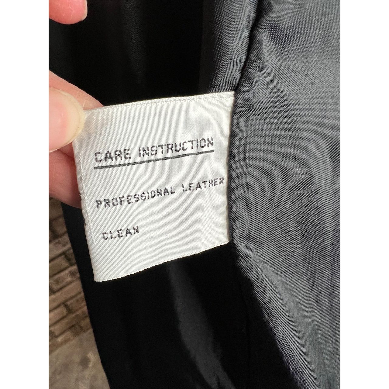 Vintage vintage wool coat charcoal teal pink blue high neck leather Size XXL / US 16-18 / IT 52-54 - 14 Thumbnail