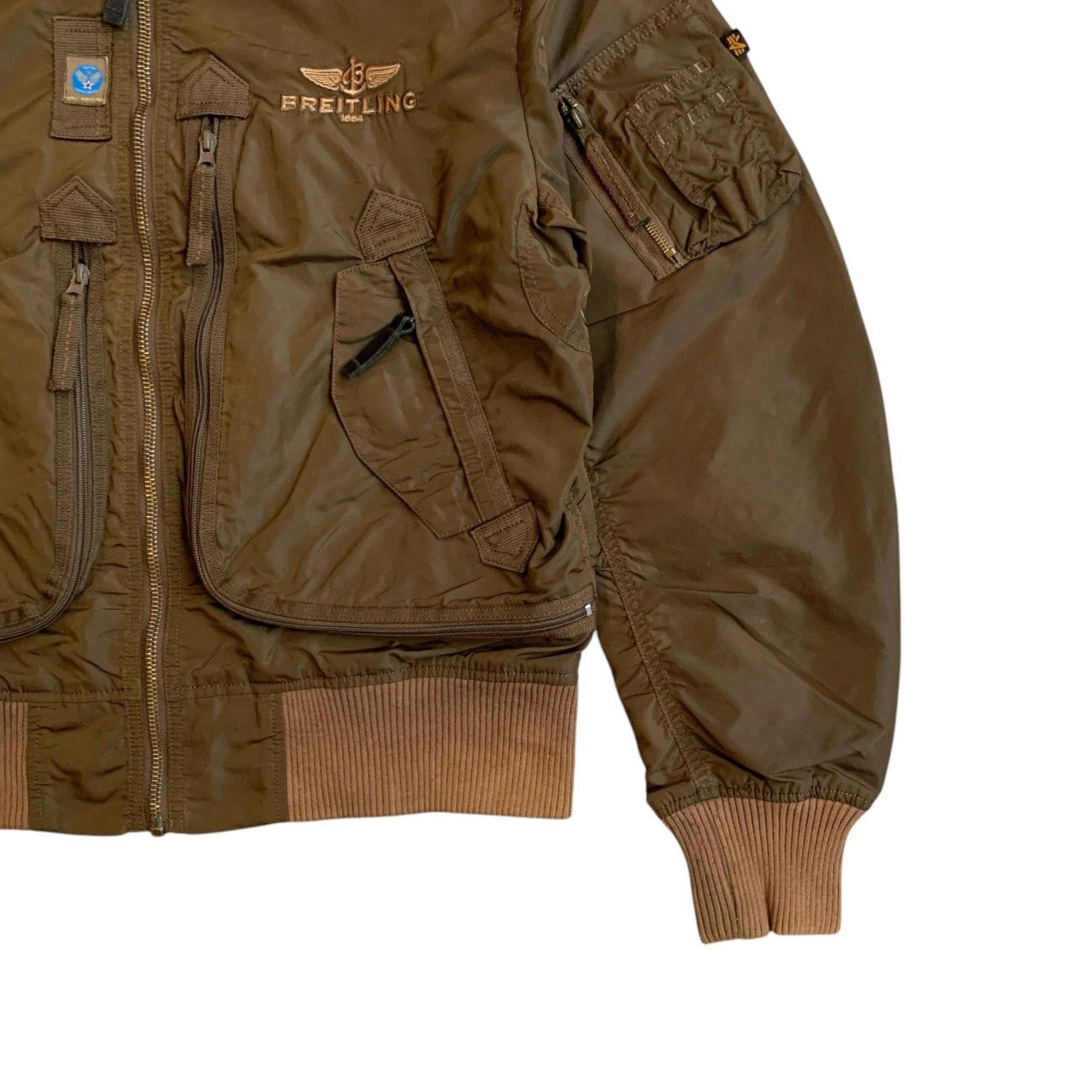 Alpha Industries × Breitling Alpha Industries x Breitling Nylon Bomber Flight Jacket USA Size US L / EU 52-54 / 3 - 8 Thumbnail
