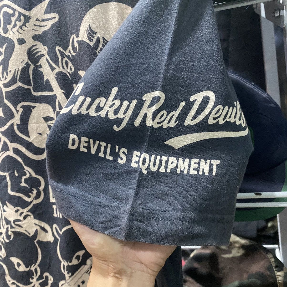 Japanese Brand Rare!! Tedman Company " Red Devils " Perfect Faded Tshirt Size US L / EU 52-54 / 3 - 7 Thumbnail