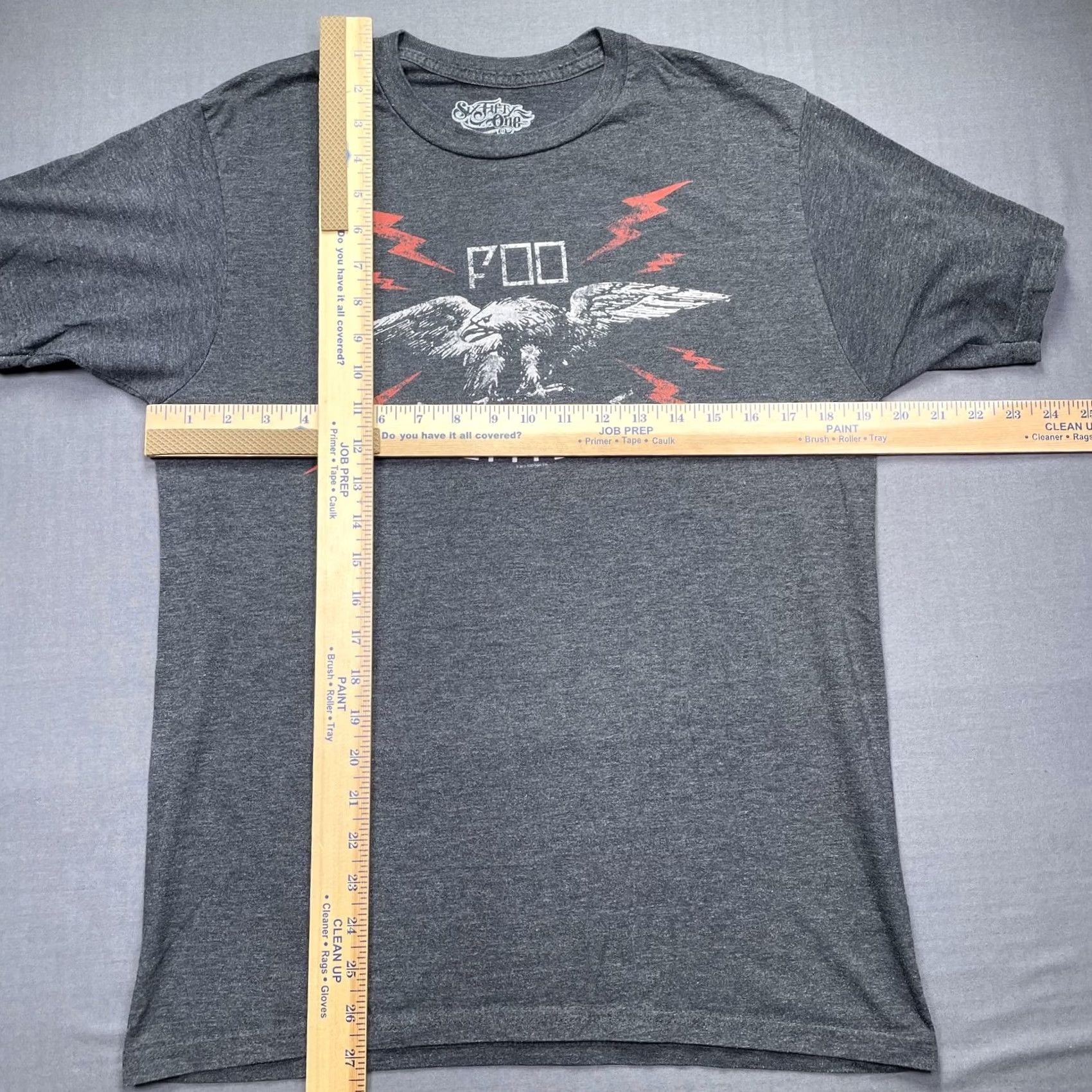 Vintage Foo Fighters Shirt Mens Large Gray Six Fifty One Eagle Lightning Graphic Tee Size US L / EU 52-54 / 3 - 4 Thumbnail