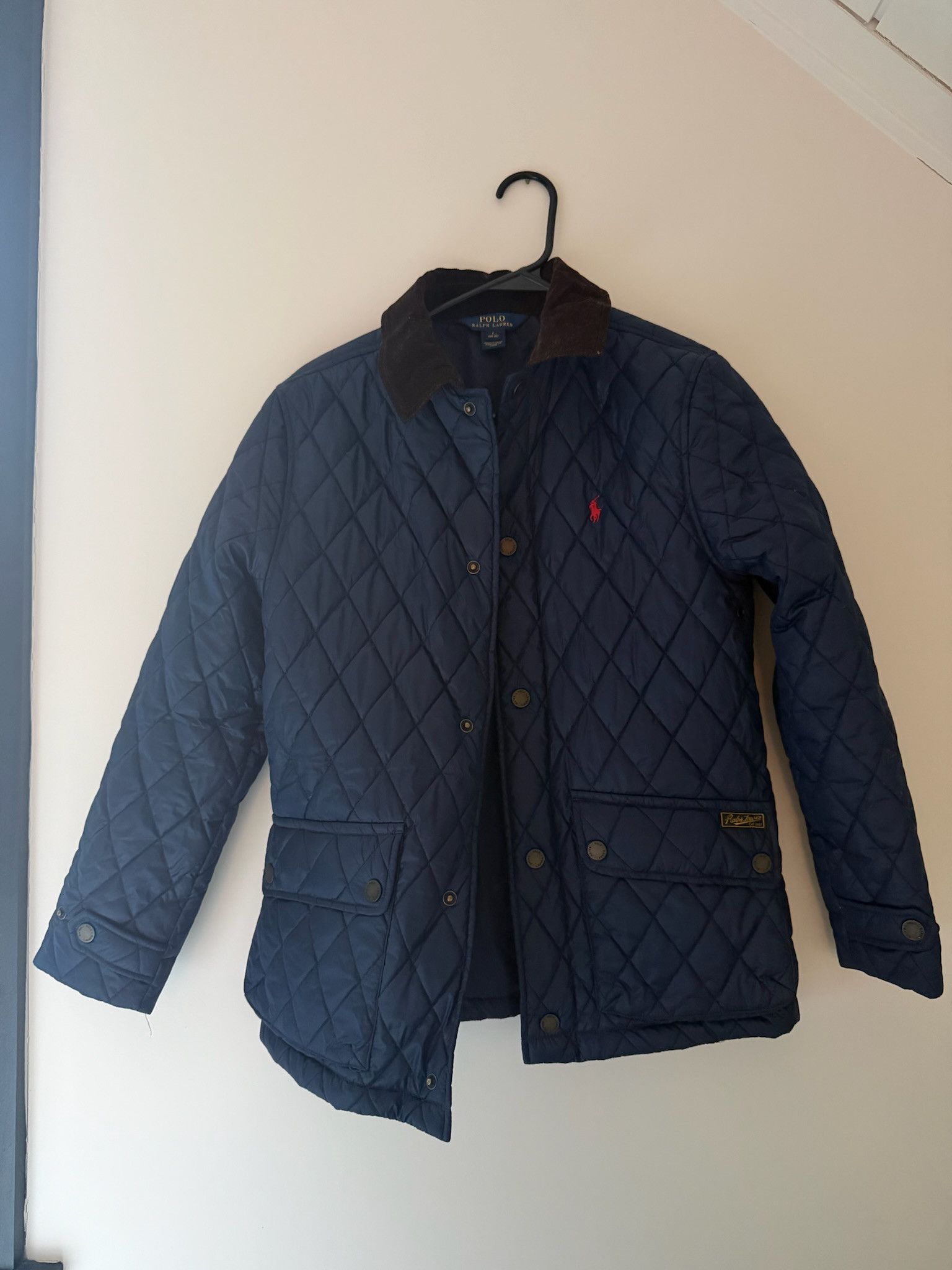 Polo Ralph Lauren Polo Ralph Lauren AUTH Blue Diamond-Quilted Jacket Size US S / EU 44-46 / 1 - 3 Thumbnail