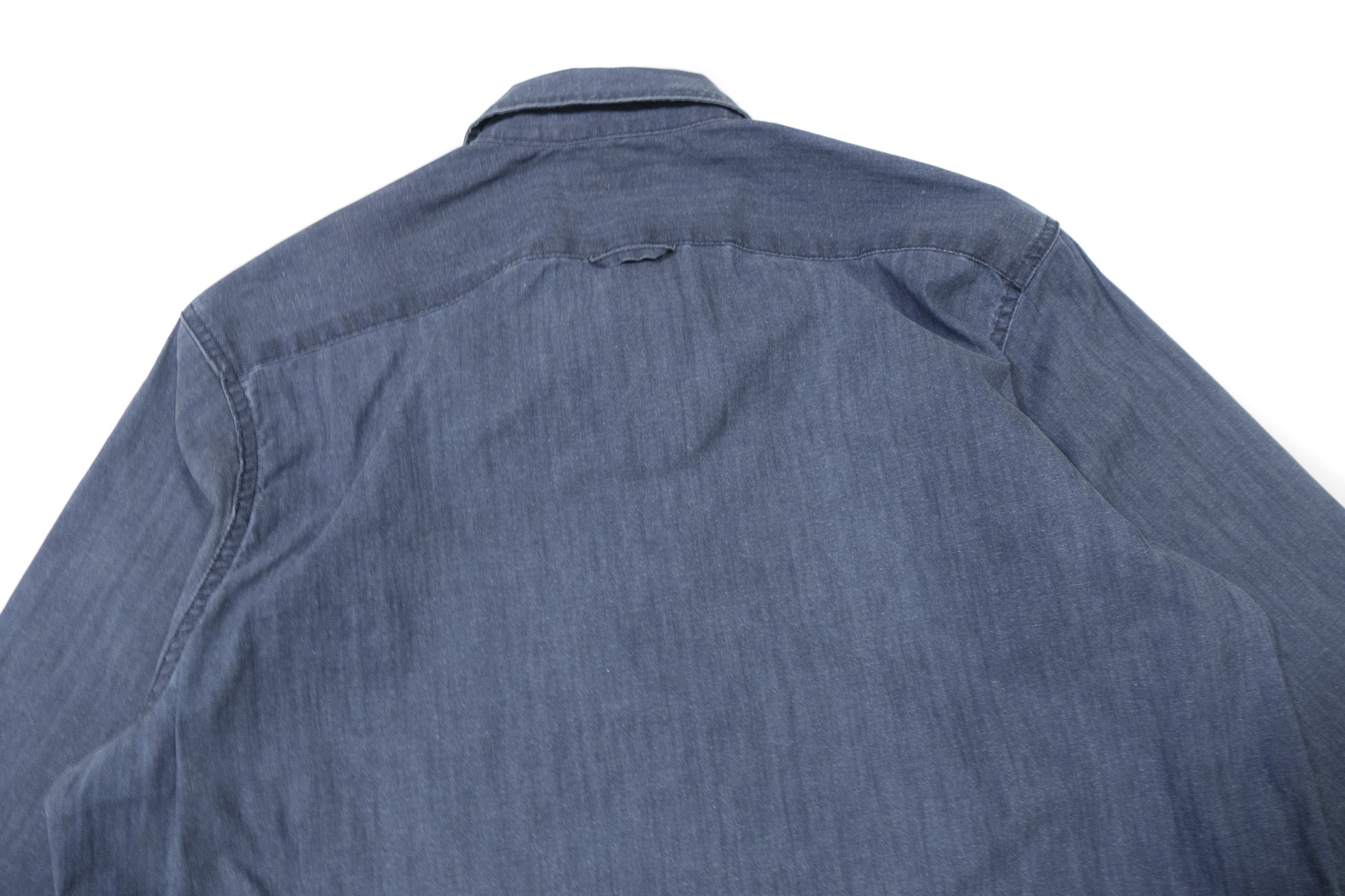 Burberry Brit Denim Button-Up Shirt Size US XL / EU 56 / 4 - 4 Thumbnail