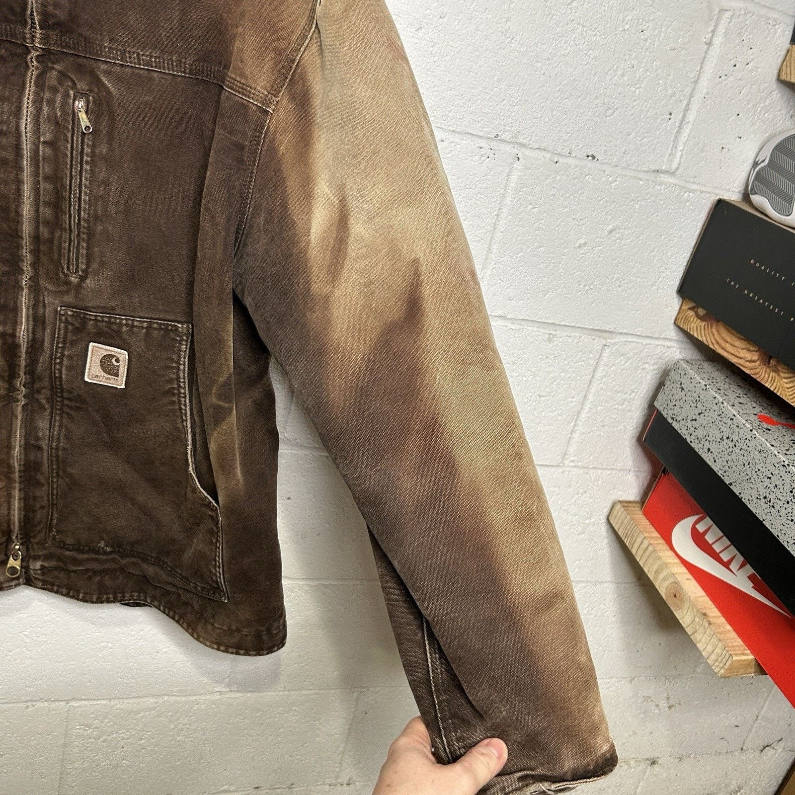 Carhartt Vintage Carhartt Sherpa-Lined Ridge Jacket “Dark Brown” C61 Size US XL / EU 56 / 4 - 5 Thumbnail