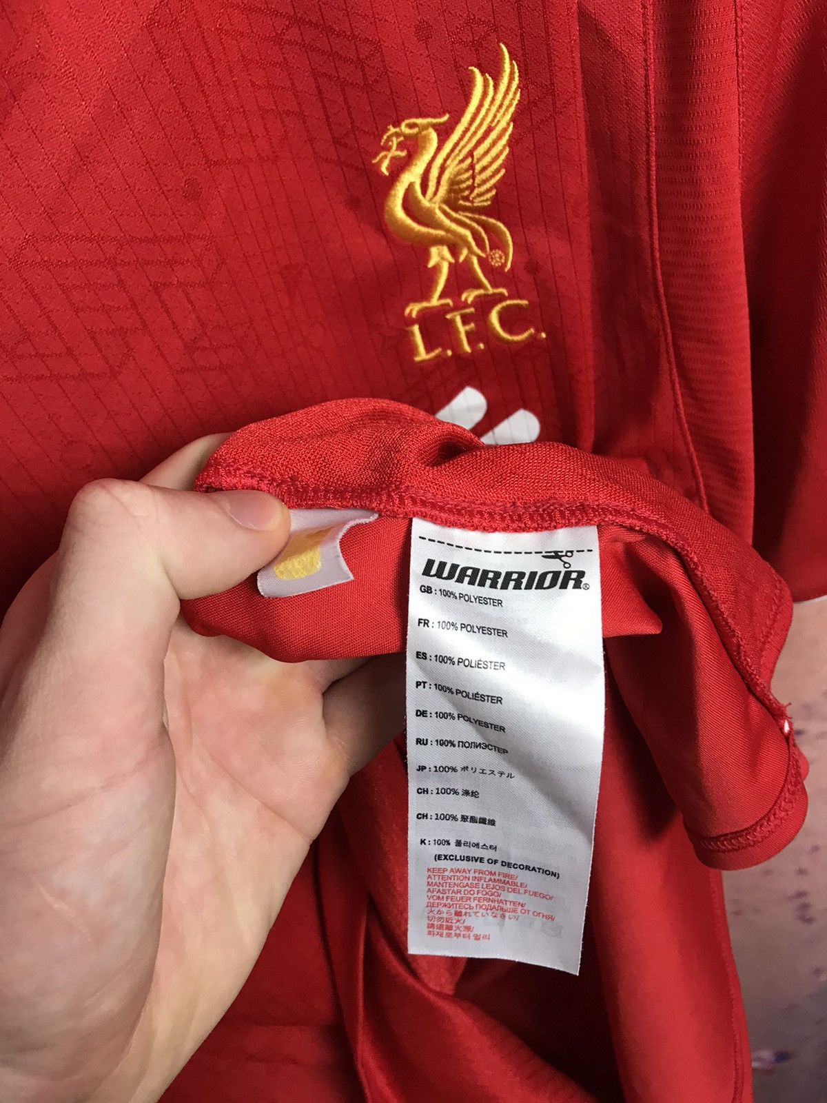 Vintage Warrior Liverpool streetwear soccer jersey Size US XXL / EU 58 / 5 - 6 Thumbnail