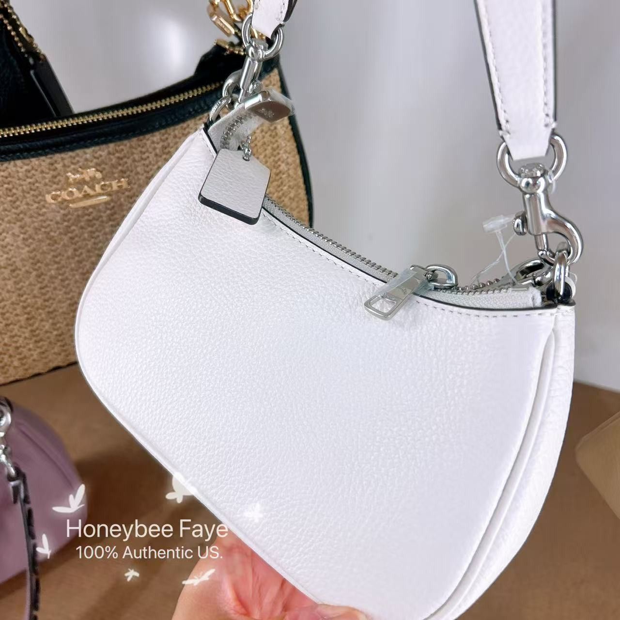 Coach NWT Coach Teri Mini Crossbody Bag With Floral Applique CAJ98 Size ONE SIZE - 4 Thumbnail