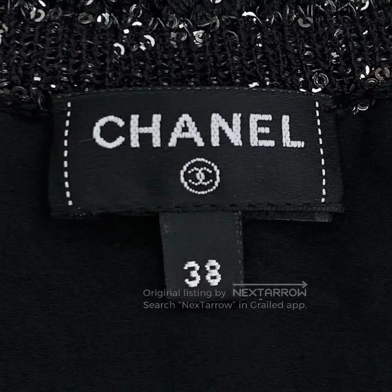 Chanel Chanel Black Sparkling Dress Size S . Size S / US 4 / IT 40 - 6 Thumbnail