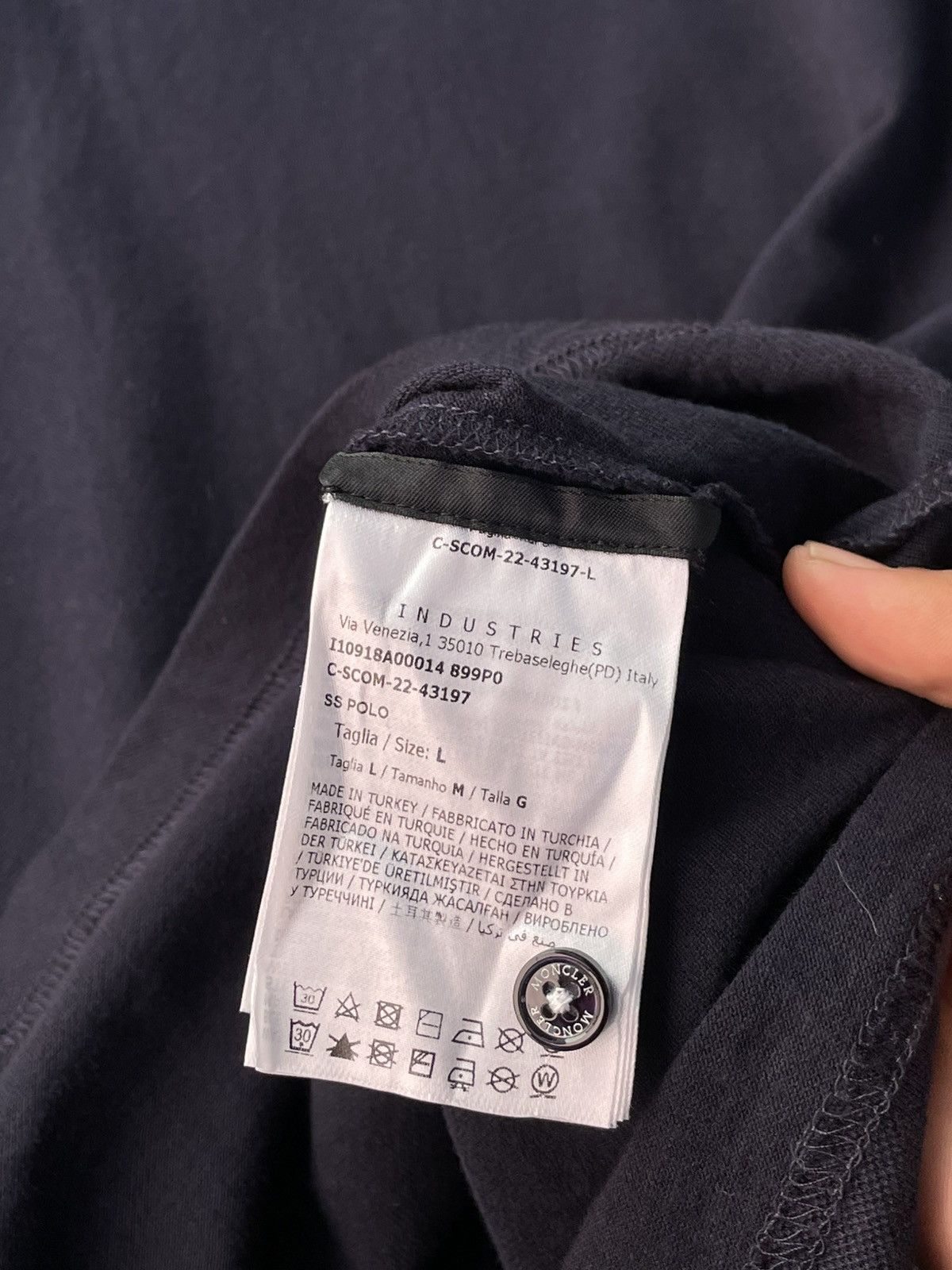 Moncler Moncler Stretch Polo Shirt Size US L / EU 52-54 / 3 - 5 Thumbnail