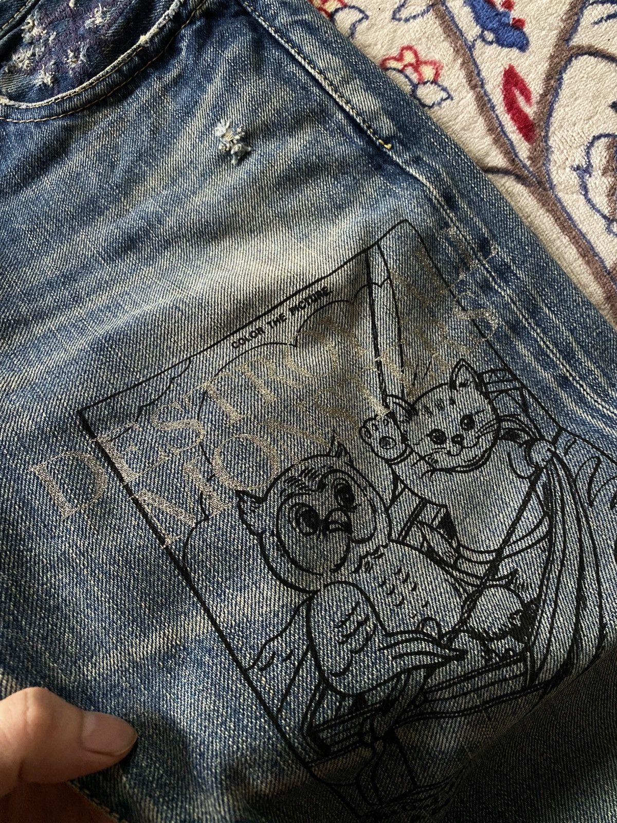 Hysteric Glamour Hysteric Glamour Destroy All Monsters Selvedge Distressed Size US 32 / EU 48 - 9 Thumbnail