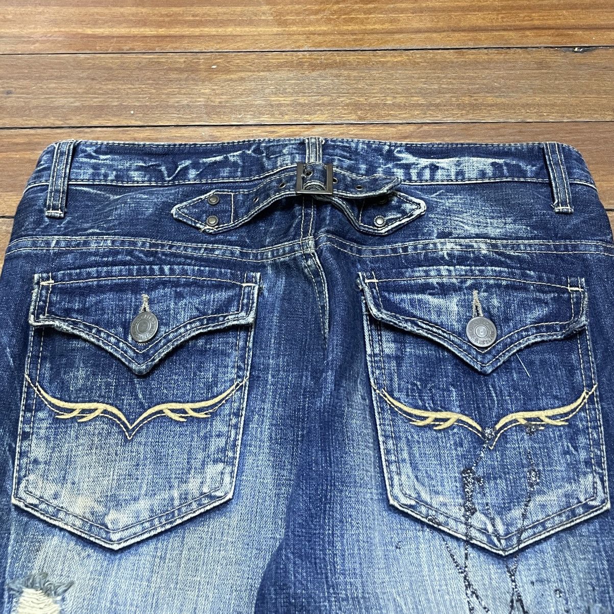 GOSTAR DE FUGA Very Rare Vintage Japanese Brand FUGA Flared Jeans 1990s Size US 33 - 4 Thumbnail