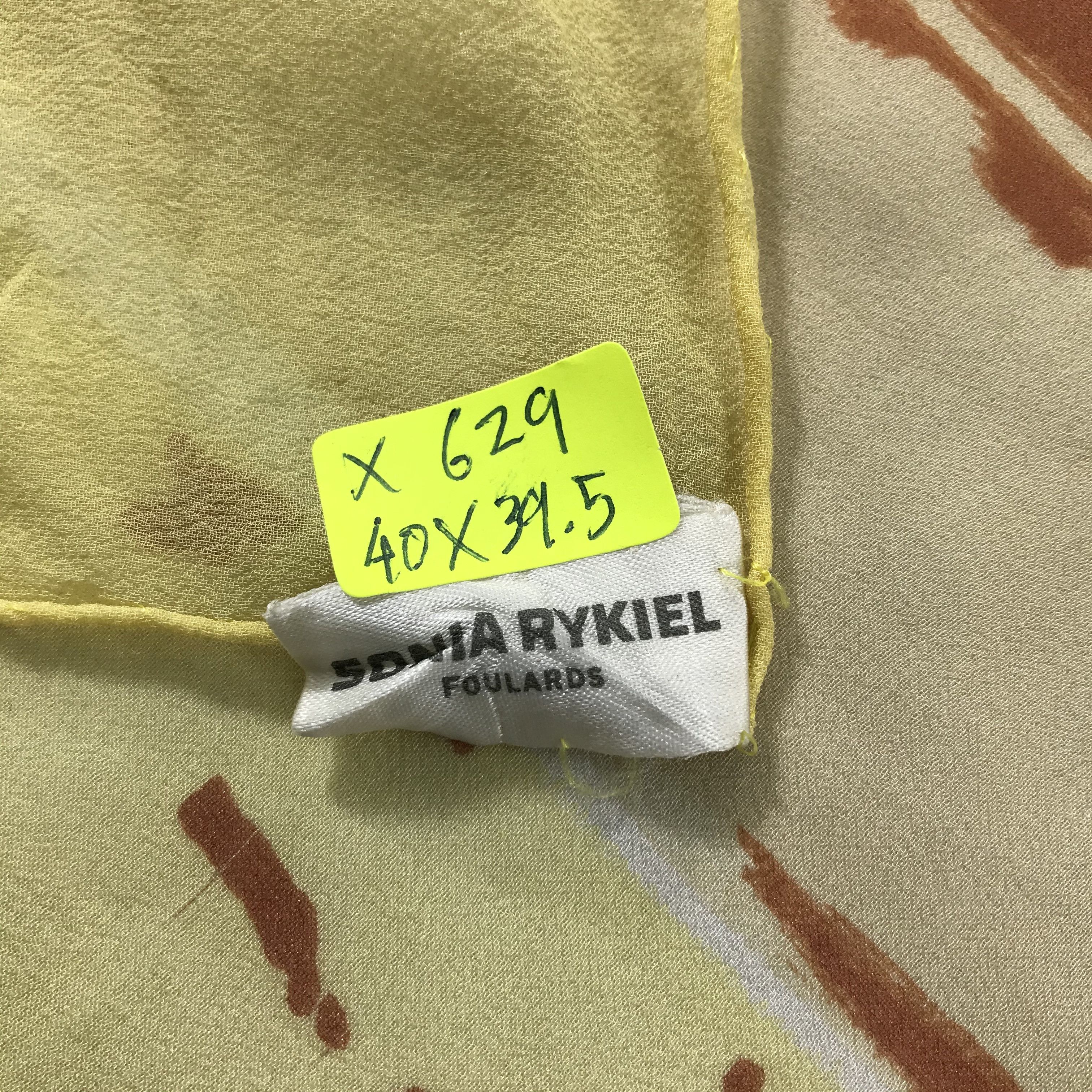 Sonia Rykiel × Vintage Vintage Sonia Rykiel Silk Scarf Size ONE SIZE - 6 Thumbnail