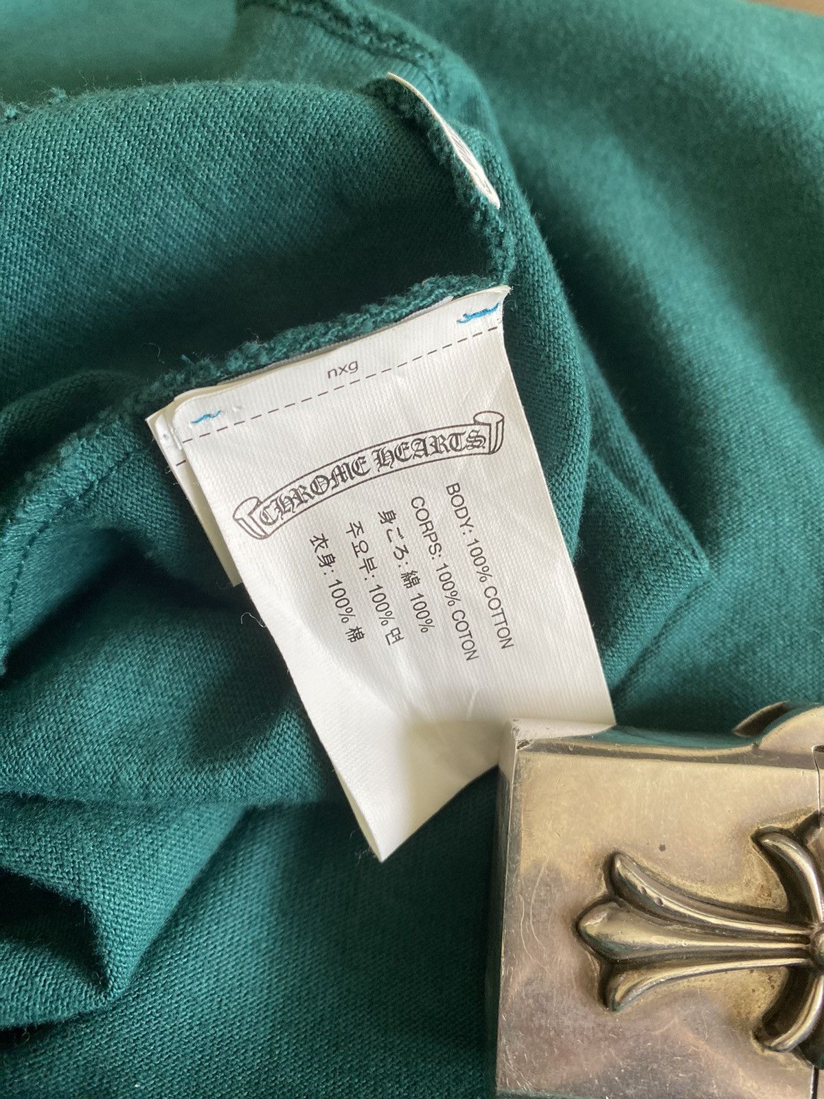 Chrome Hearts Chrome Hearts Teal Green Japan F&F Exclusive T-Shirt Size US L / EU 52-54 / 3 - 7 Thumbnail