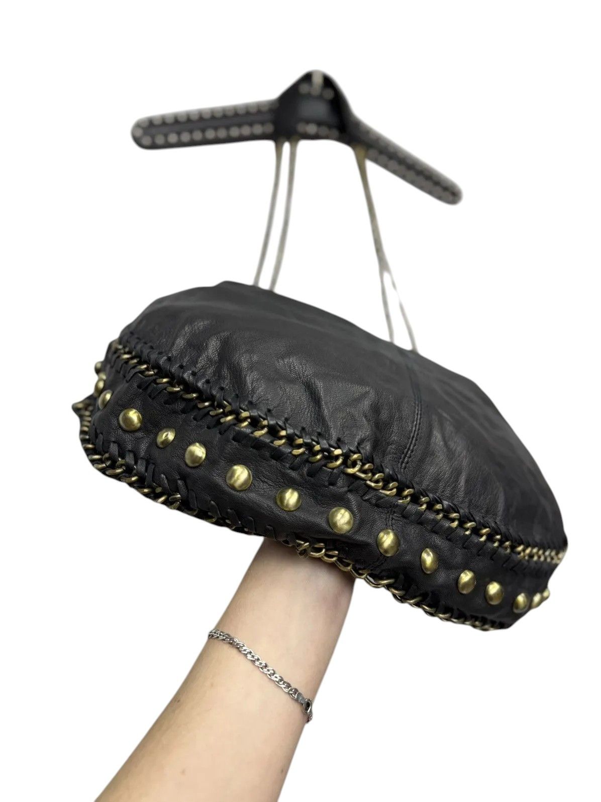 14th Addiction Leather Bag AS 98 style Vintage Metal Sling Bag Gothic GOA Size ONE SIZE - 7 Thumbnail