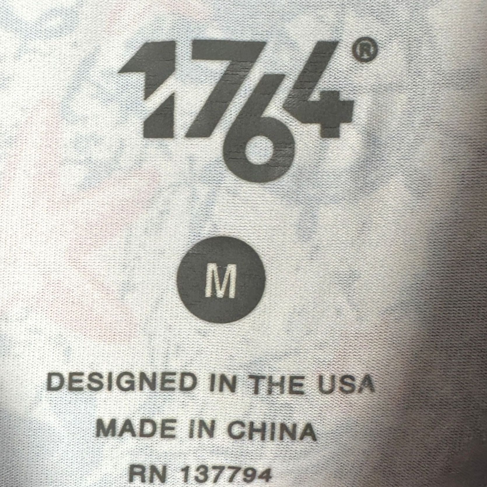 Vintage 1764 Golf Polo Shirt Mens Medium White Geometric Pattern Breathable Short Sleeve Collared Sport Stretch Rugby Size US M / EU 48-50 / 2 - 4 Thumbnail