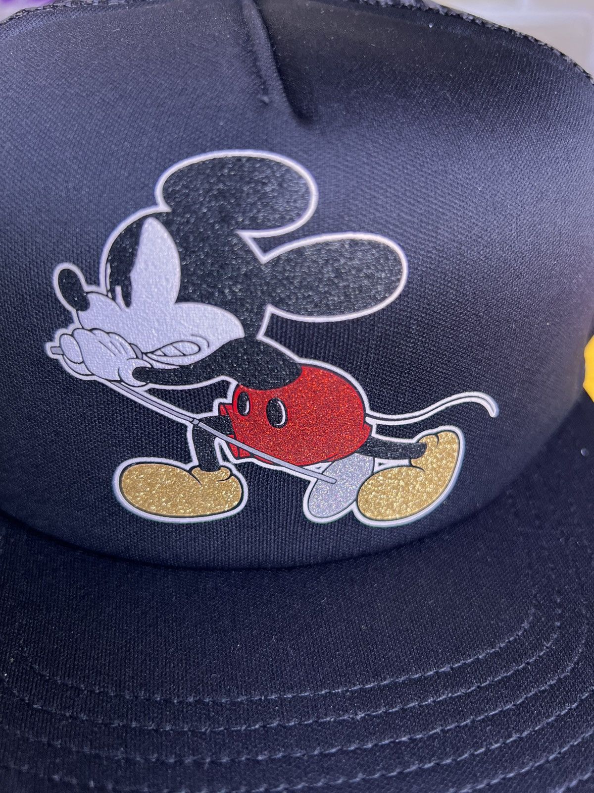 Supreme Supreme Number (N)ine Mickey Mouse Mesh 5-Panel Hat Black Size ONE SIZE - 8 Thumbnail