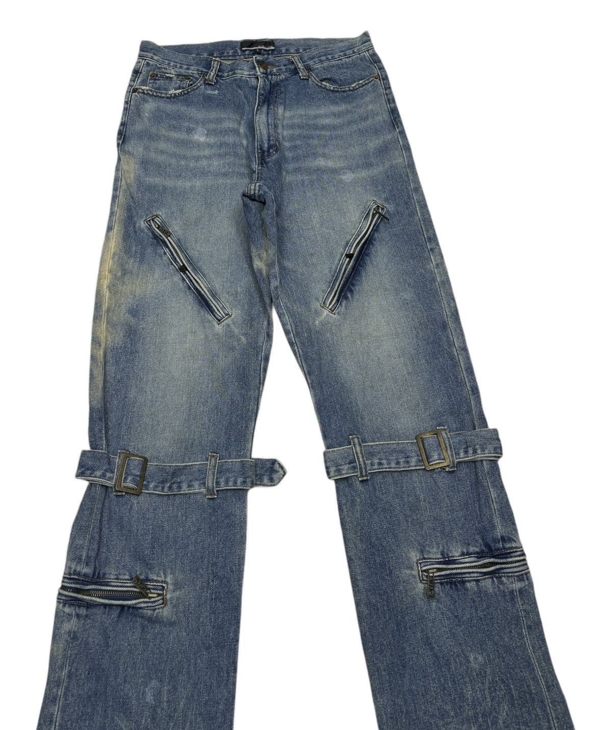 In The Attic SICK🔥IN THE ATTIC PUNK PARACHUTE BONDAGE JEANS Size US 30 / EU 46 - 8 Thumbnail