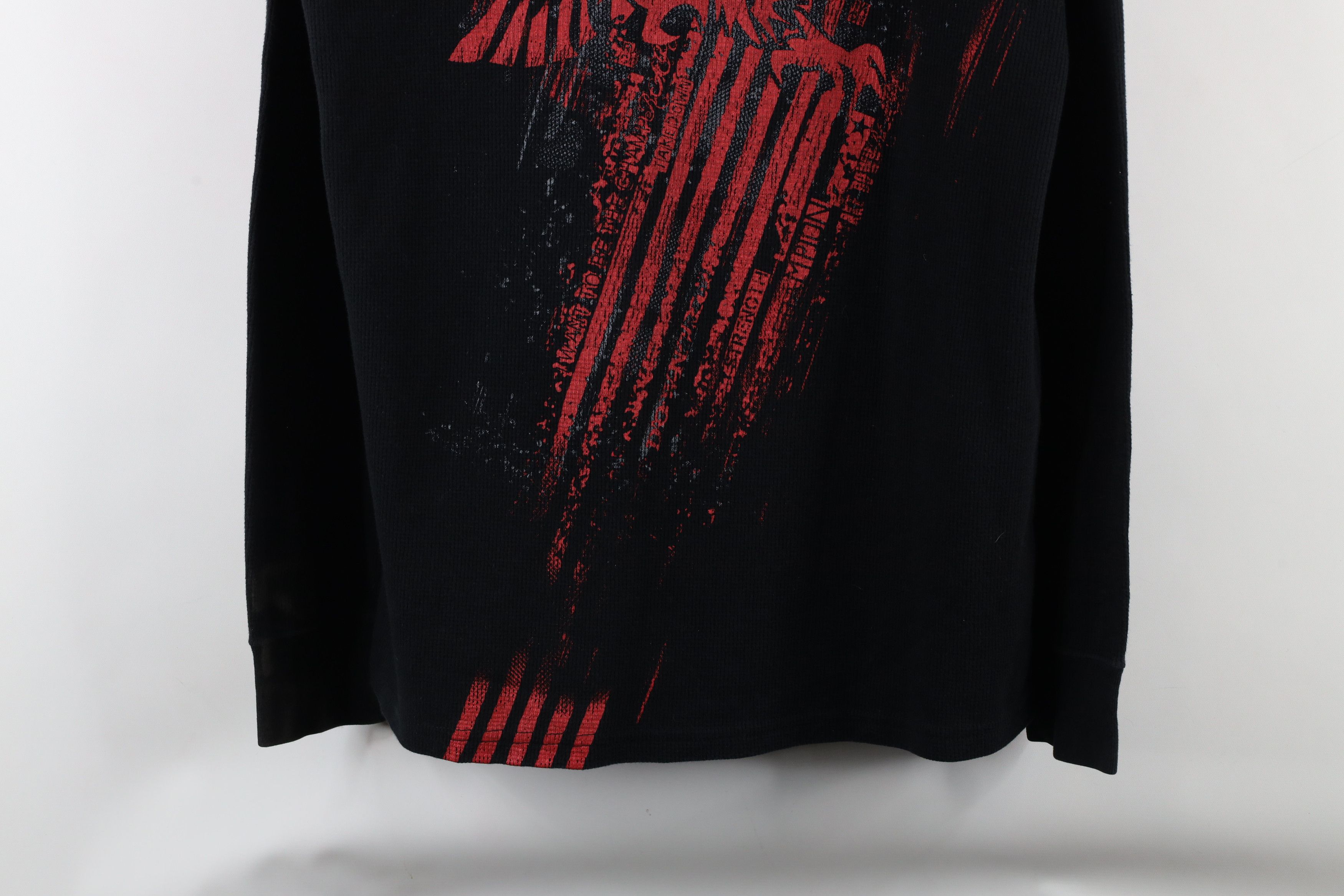 Tapout × Vintage Vintage Tapout MPS UFC MMA Thermal Waffle Knit T-Shirt Black Size US L / EU 52-54 / 3 - 3 Thumbnail
