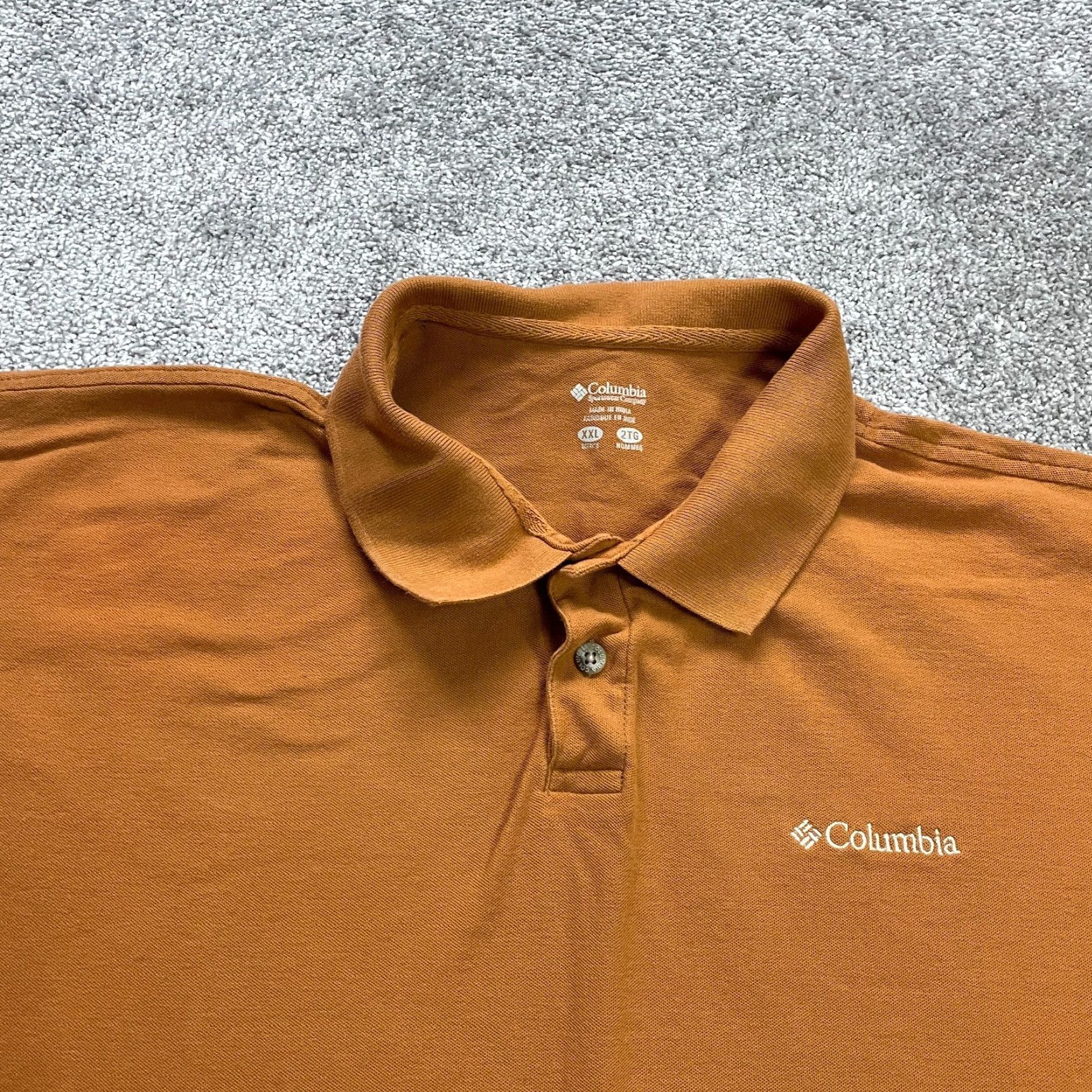 Vintage Columbia Sportswear Polo Shirt Mens 2XL Brown Cotton Short Sleeve Active Golf Size US XXL / EU 58 / 5 - 3 Thumbnail