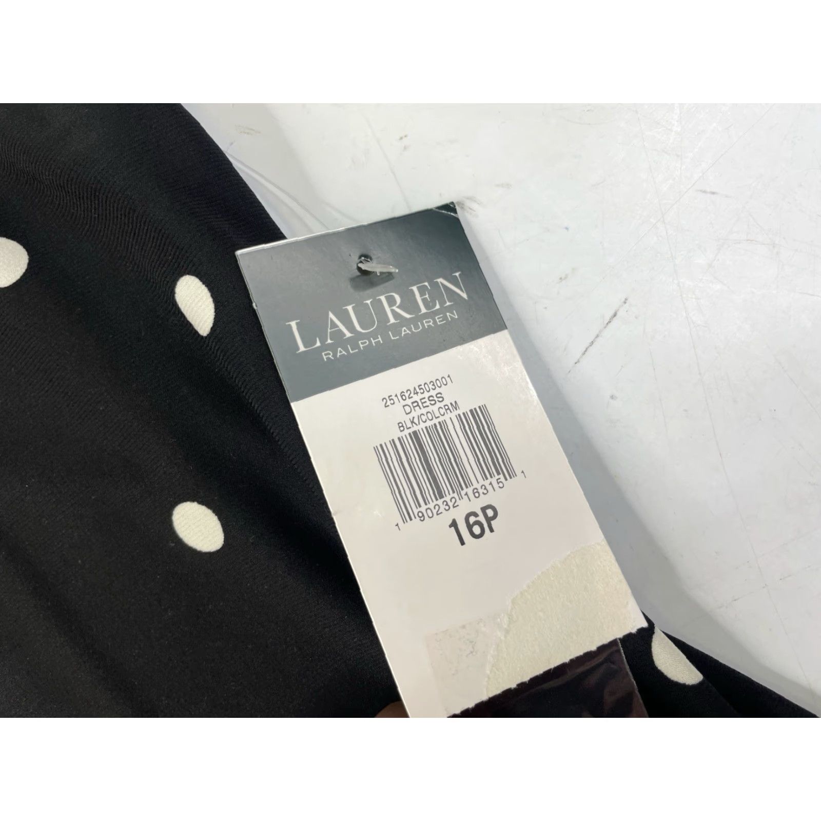 Ralph Lauren Lauren Ralph Lauren Women’s Black Collared Polka Dot Dress NWT Size 16 Petite Size XXL / US 16-18 / IT 52-54 - 4 Thumbnail