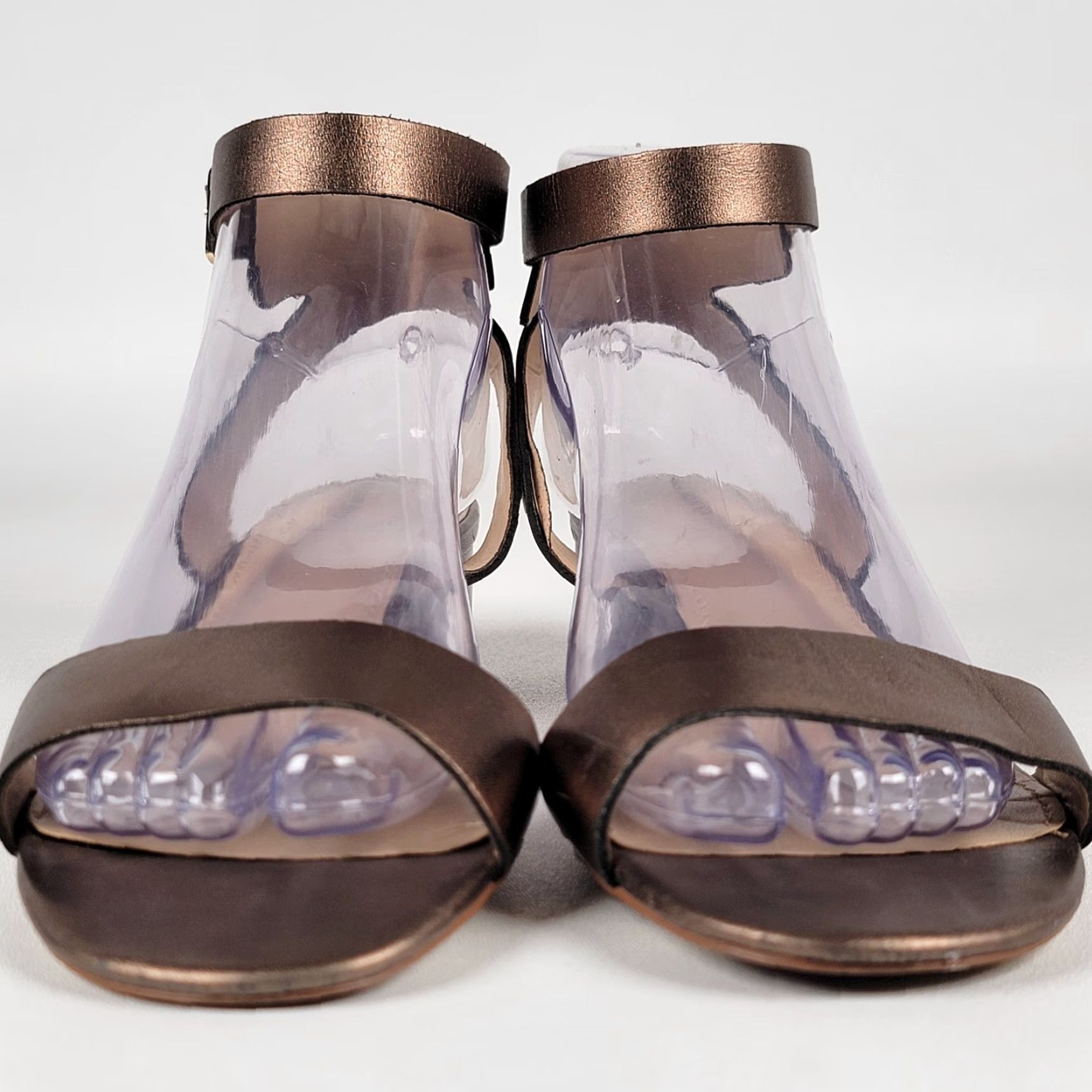 Lands' End Lands End Sandals Women Leather Block Heel 1.5" Ankle Strap Open Toe Brown Casual Shoes 8B Size US 8 / IT 38 - 3 Thumbnail