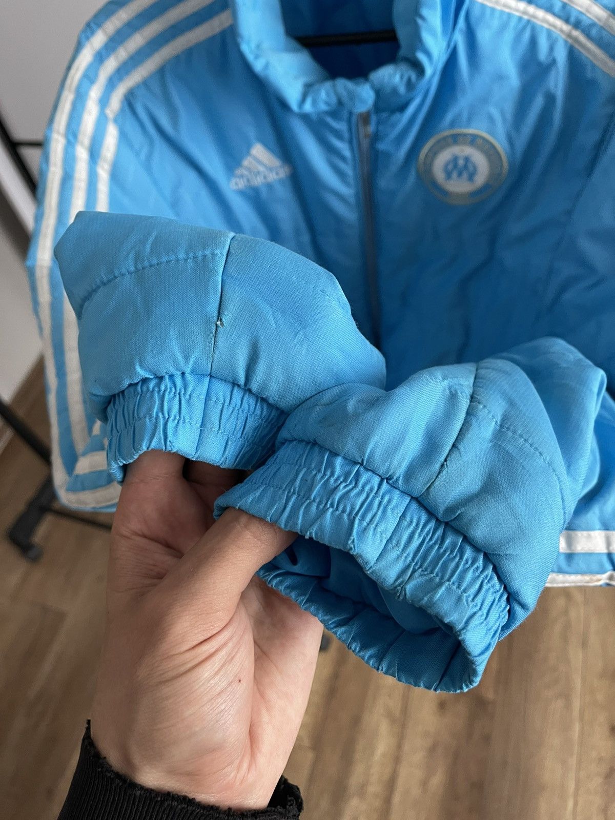 Adidas Adidas Olympique Marseille Vintage Zip Soccer Jacket Size US M / EU 48-50 / 2 - 12 Thumbnail