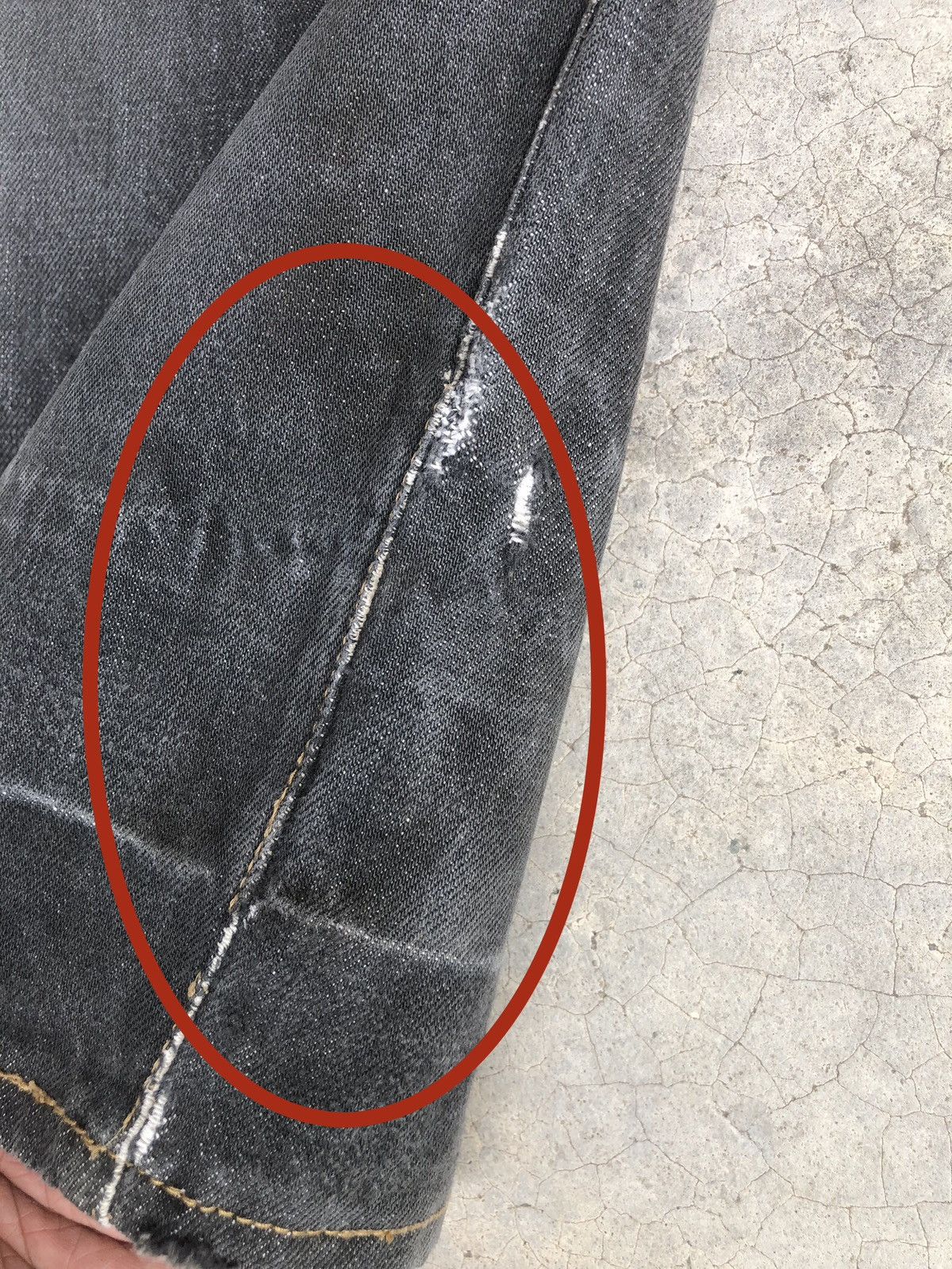 Japanese Brand Comme Ca Du Selvedge Denim Distressed Jeans Size US 30 / EU 46 - 13 Thumbnail