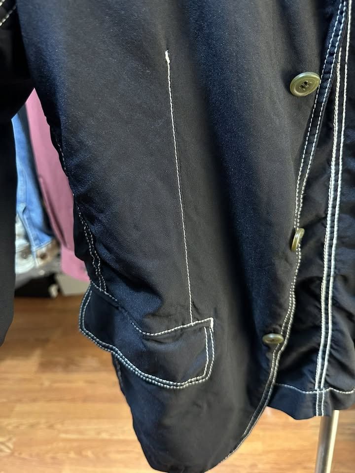 Comme des Garcons Homme Deux Comme Des Garçon Homme Contrast Stitch Nylon Blazer Jacket Size 46R - 2 Thumbnail