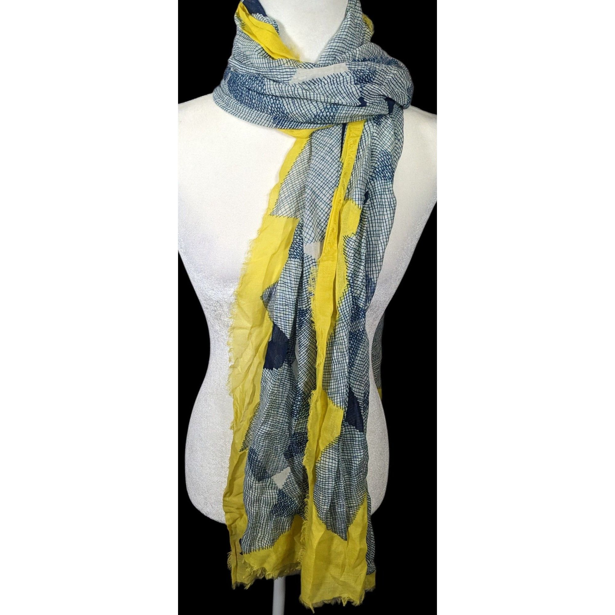 Diane von Furstenberg Vintage Diane Von Furstenberg Blue And Yellow Geometric Abst Size ONE SIZE - 6 Thumbnail