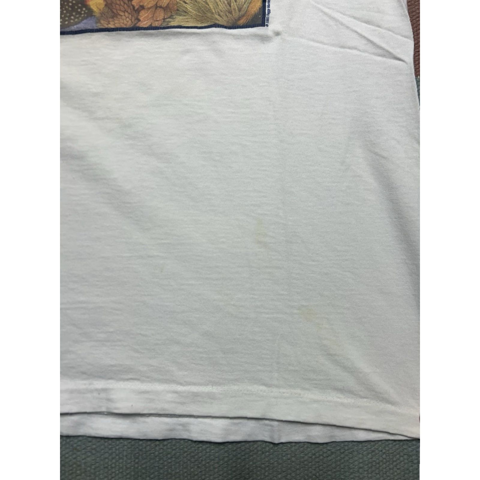 Vintage VINTAGE 90s Oneita T-Shirt Men White Peggy Murray Just Say No to Bait Fishing Large 90s Theme Mens Size US L / EU 52-54 / 3 - 7 Thumbnail