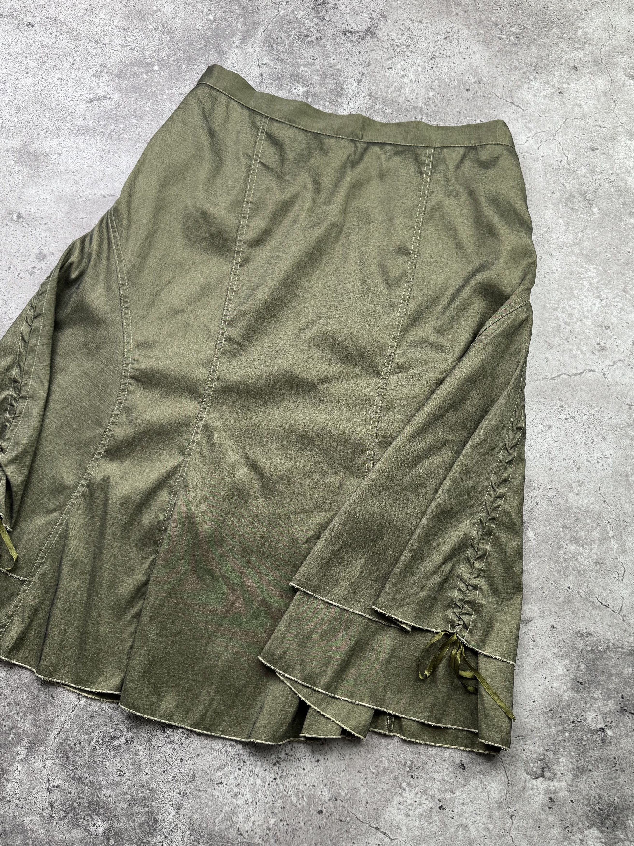 Japanese Brand Vintage Flare Skirt With Bondage C598(V242) Size 32" / US 10 / IT 46 - 3 Thumbnail