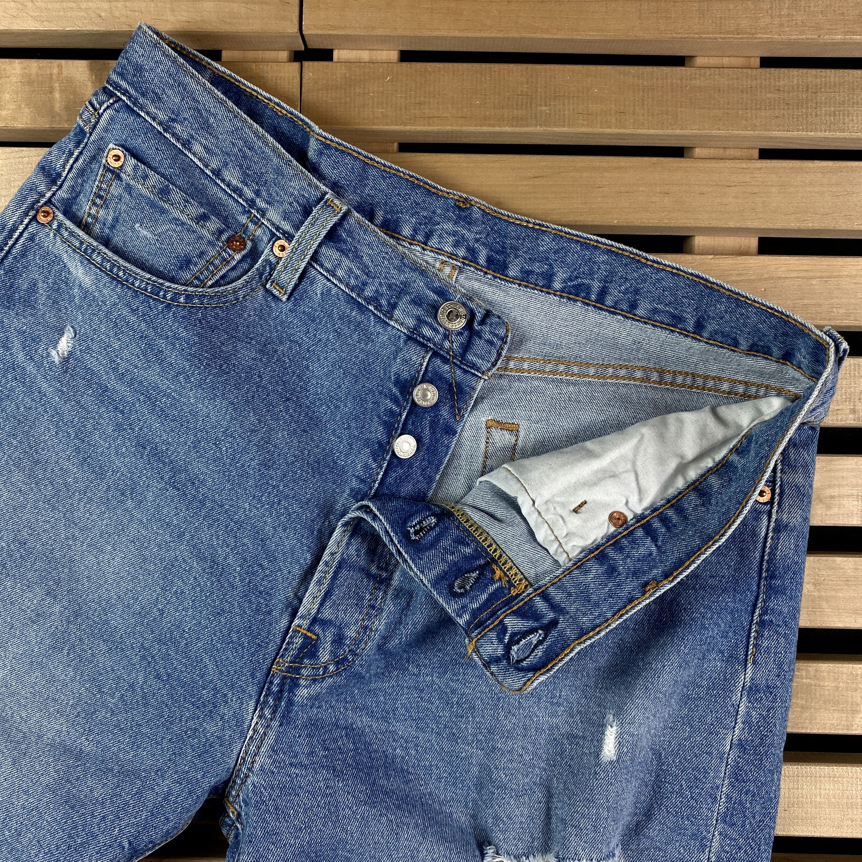 Levi's × Levi's Vintage Clothing × Vintage Mens Jeans Shorts Levis 501 Size 34 Size US 34 / EU 50 - 3 Thumbnail