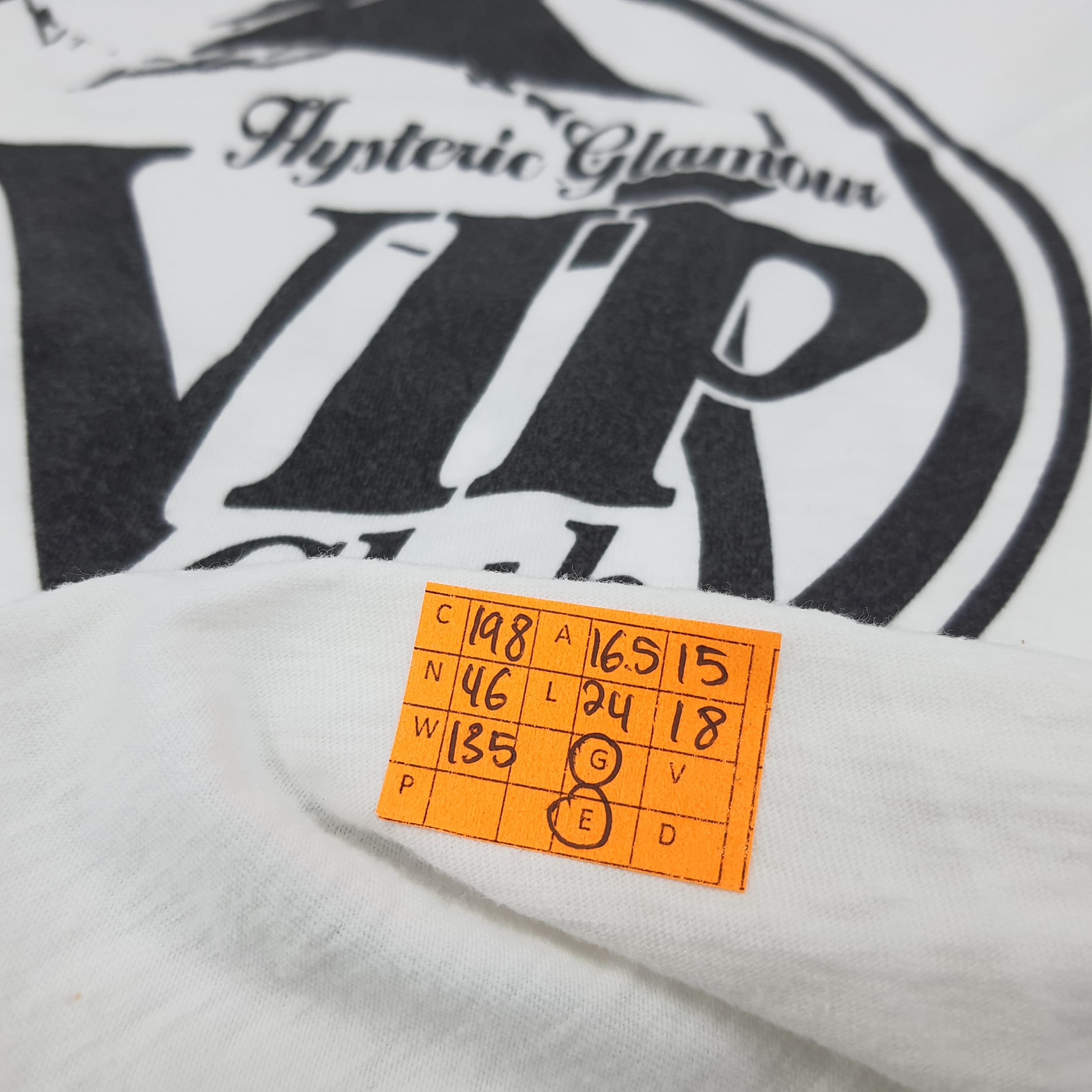 Hysteric Glamour × Japanese Brand × Vintage Vintage Hysteric Glamour VIP Club Japan Brand Tshirt Size XS / US 0-2 / IT 36-38 - 8 Thumbnail