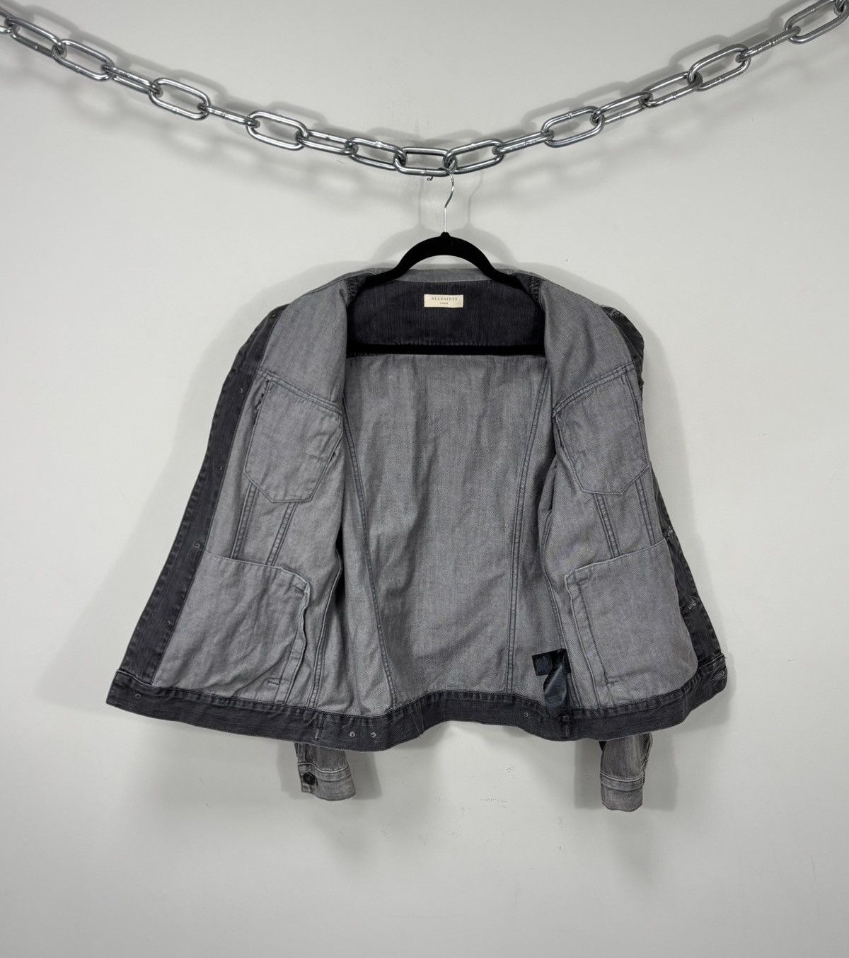 Allsaints AllSaints Men’s Grafton Washed Grey Denim Jacket Size US L / EU 52-54 / 3 - 11 Thumbnail