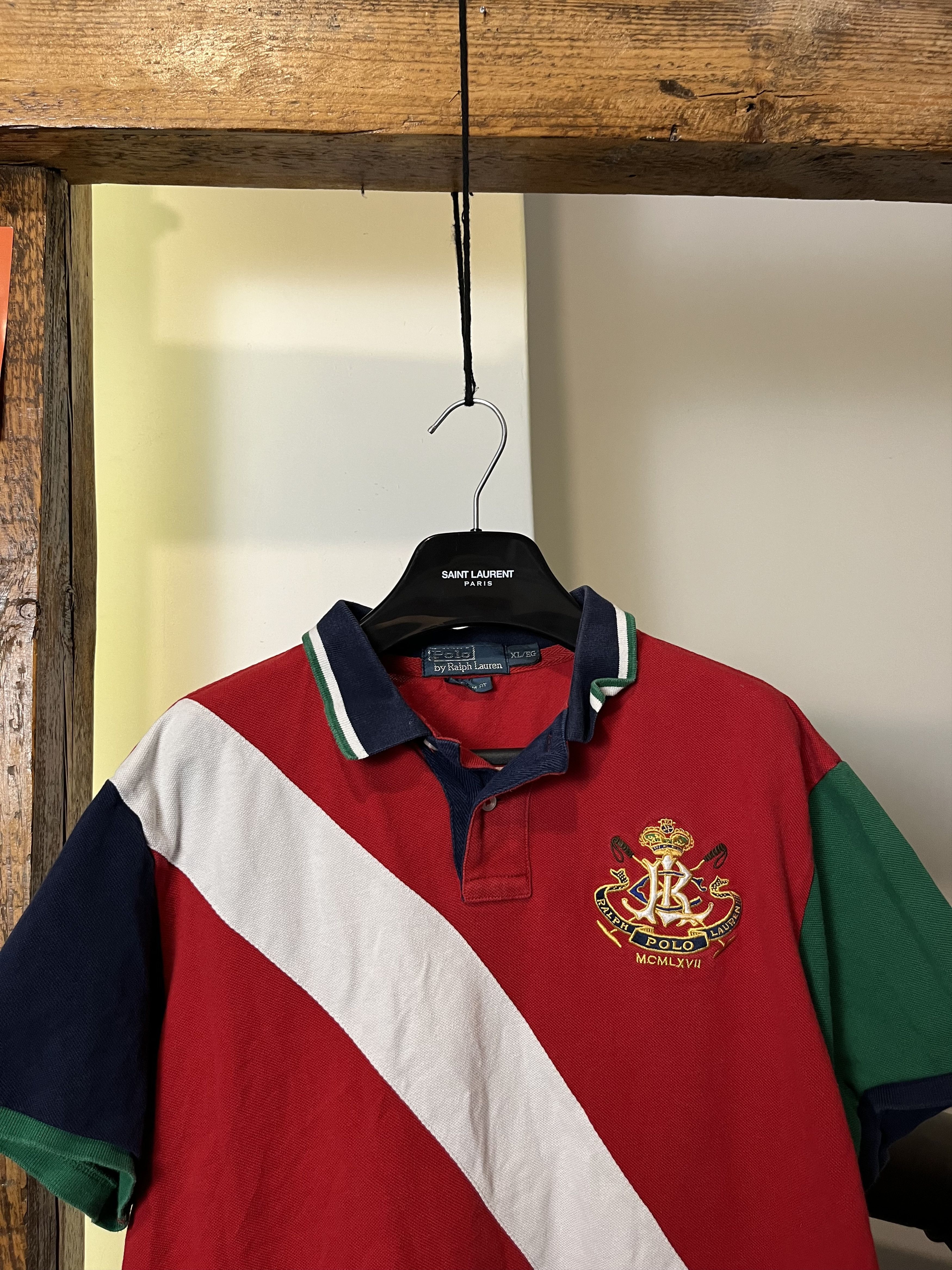 Polo Ralph Lauren × Ralph Lauren × Vintage Polo Ralph Lauren Rugby Polo Tee Size US XL / EU 56 / 4 - 3 Thumbnail