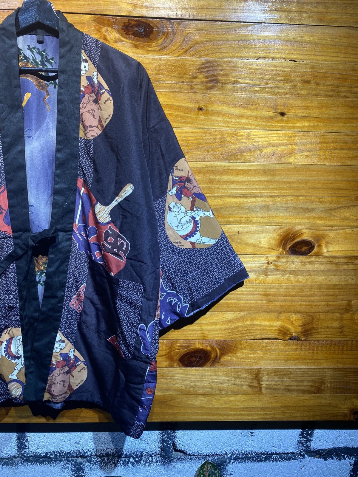 Japanese Brand Vintage Japanese Kimono Jacket – Traditional Ukiyo-e Print Size US L / EU 52-54 / 3 - 6 Thumbnail