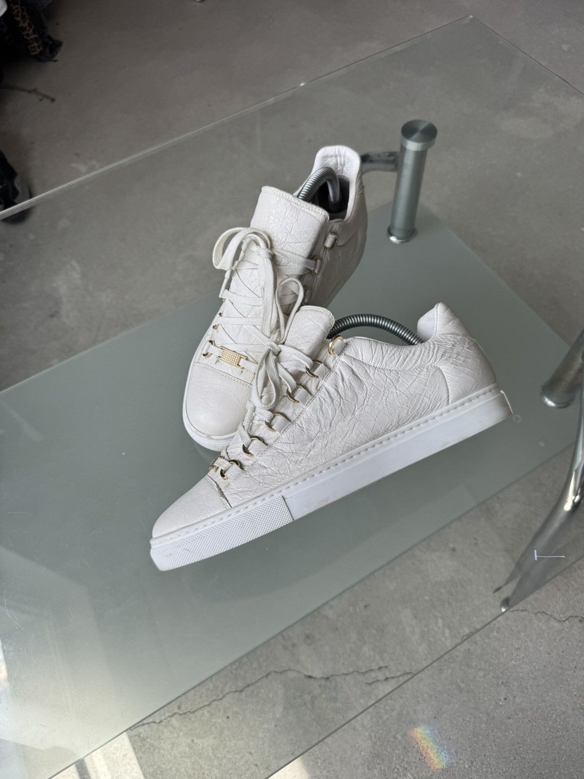 Balenciaga Balenciaga Arena Low Top Leather Sneakers Size US 7 / EU 40 - 4 Thumbnail