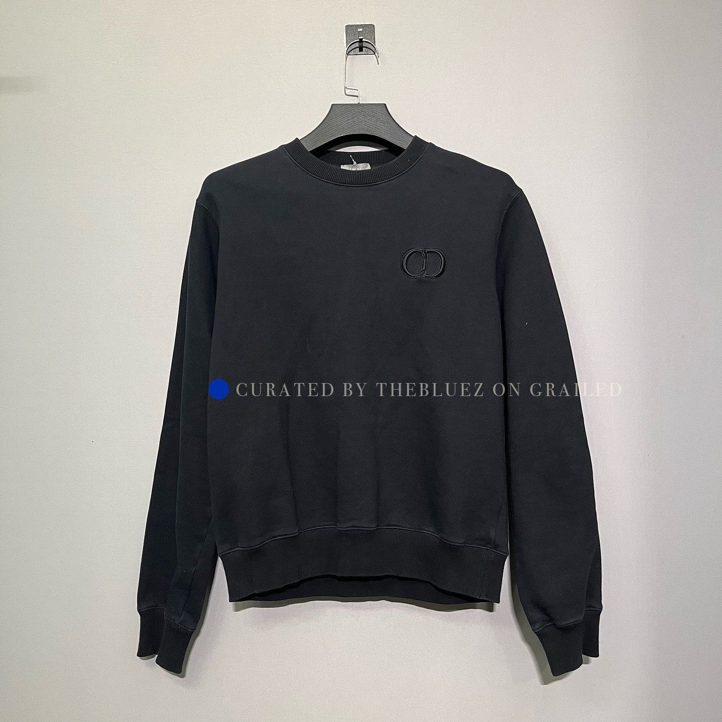 Dior CD Logo Embroidered Black Sweatshirt Size US L / EU 52-54 / 3 - 1 Thumbnail