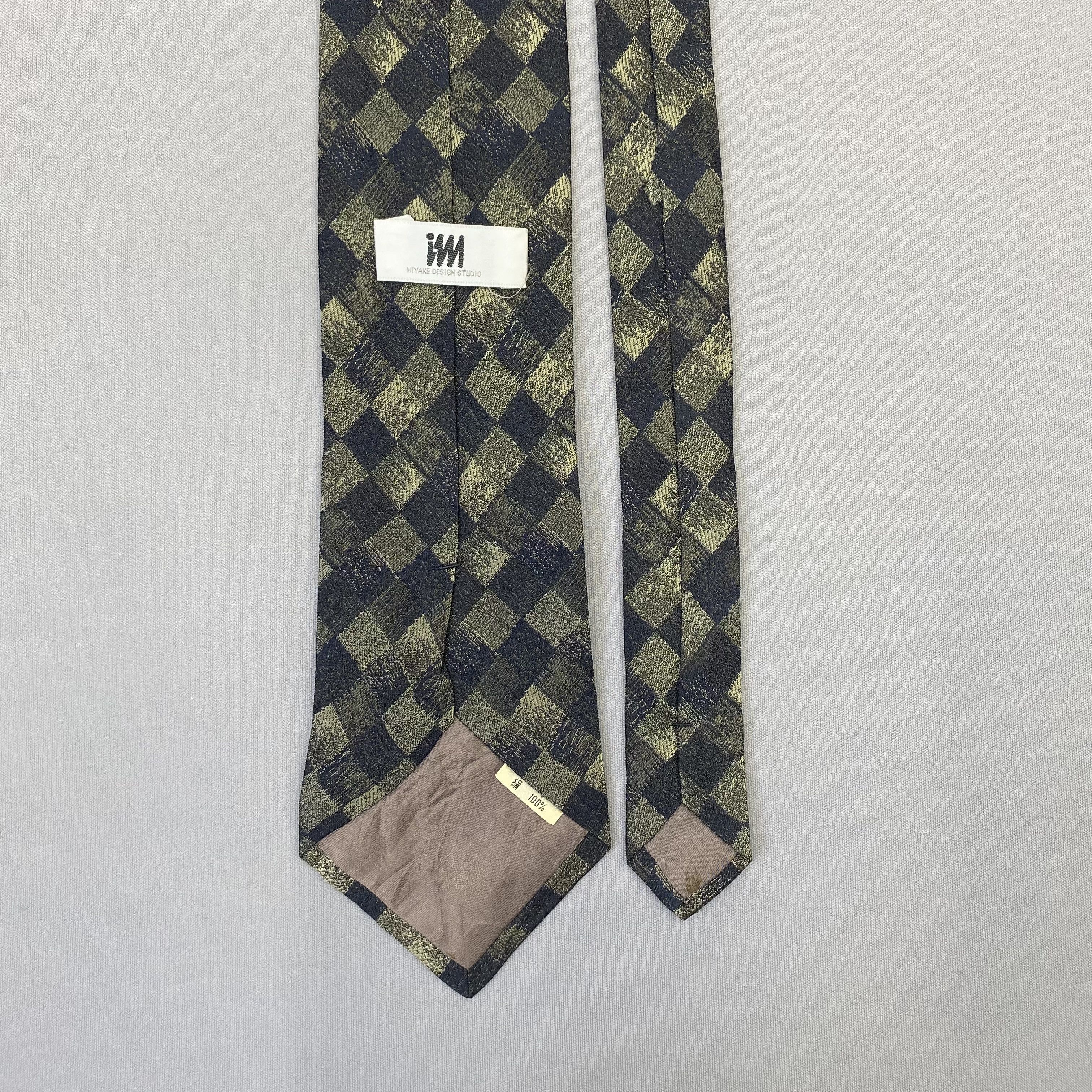Issey Miyake Vintage Issey Miyake SILK Necktie Cravate Pure Silk Neck Tie Size ONE SIZE - 6 Thumbnail