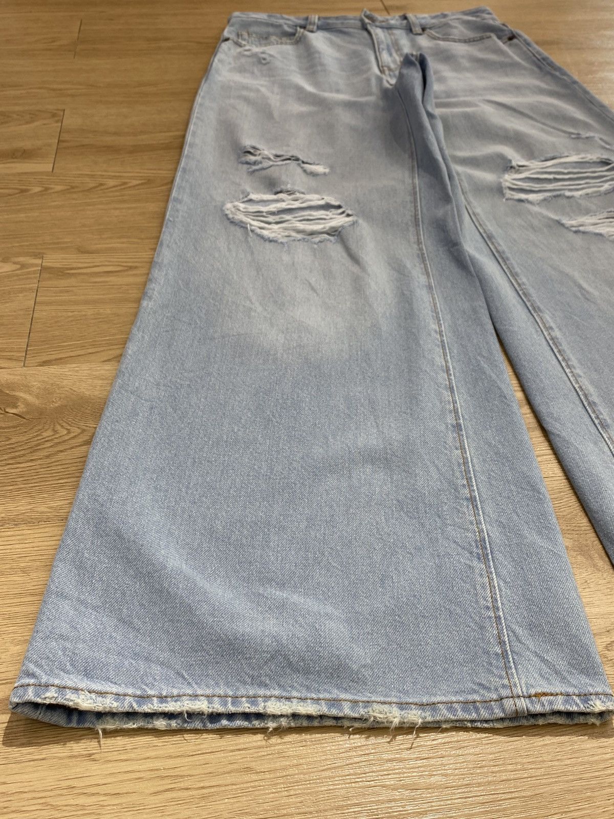 Japanese Brand Japanese Brand Distressed Style Baggy Jeans Size US 30 / EU 46 - 3 Thumbnail