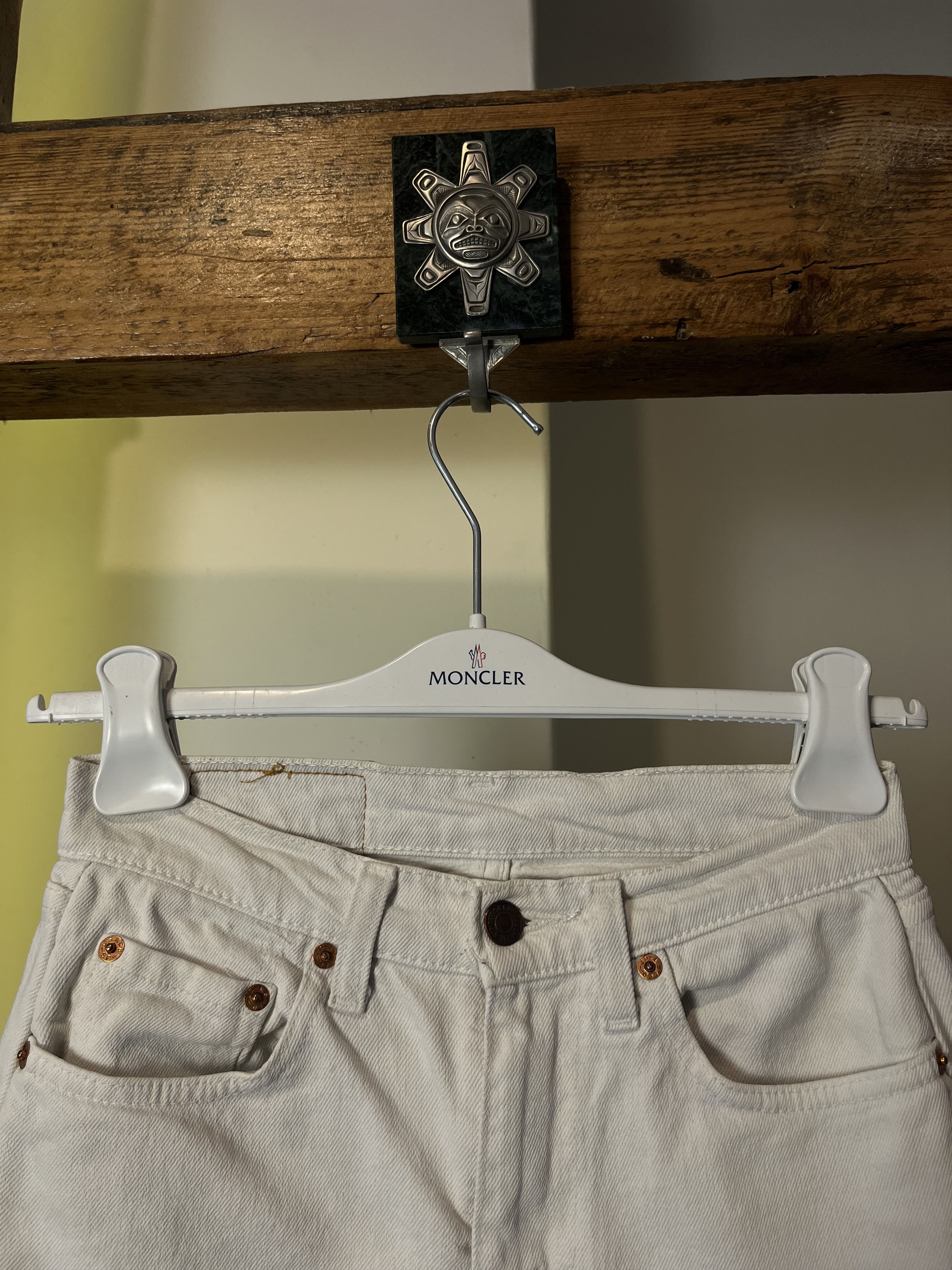 Levi's × Levi's Vintage Clothing Vintage 90s Levi's 805 White Made in Italy Denim Jeans Size US 27 - 3 Thumbnail