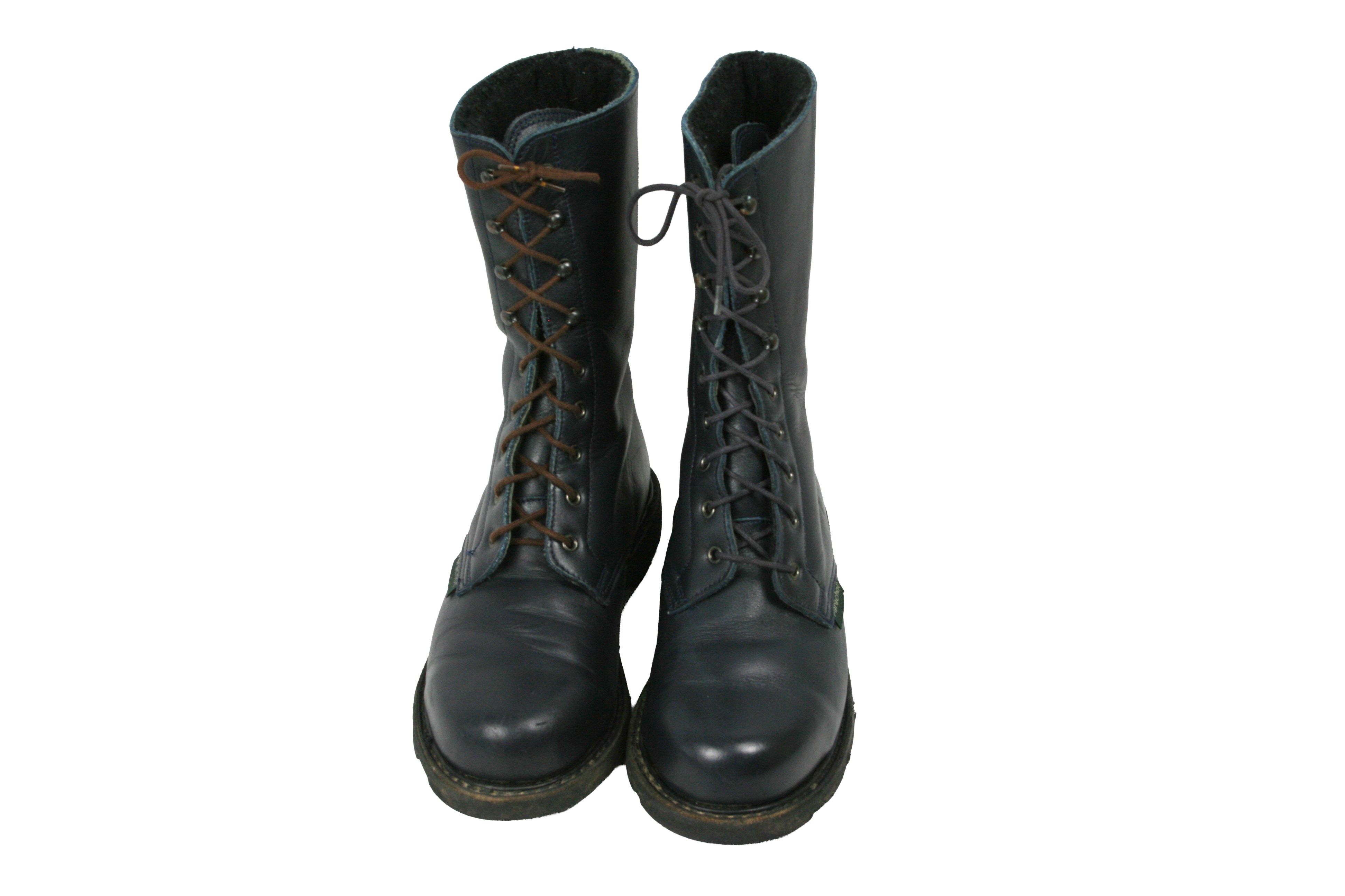 Paraboot Parachoc 90S Leather Lined Biker Work Boots Vintage France Size US 8 / IT 38 - 8 Thumbnail
