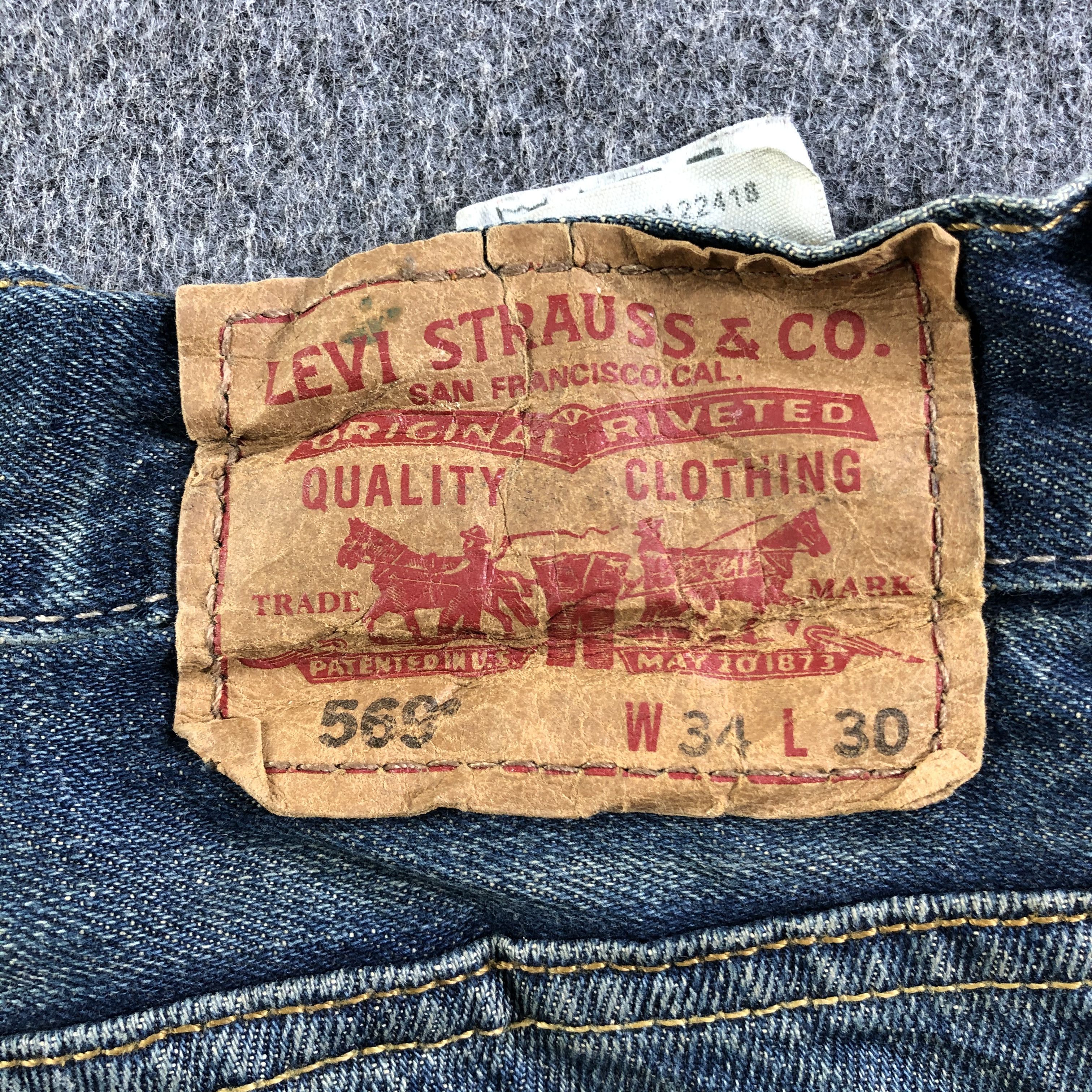 Levi's Vintage Blue Wash Levis 569 Jeans-J3180 Size US 39 - 5 Thumbnail