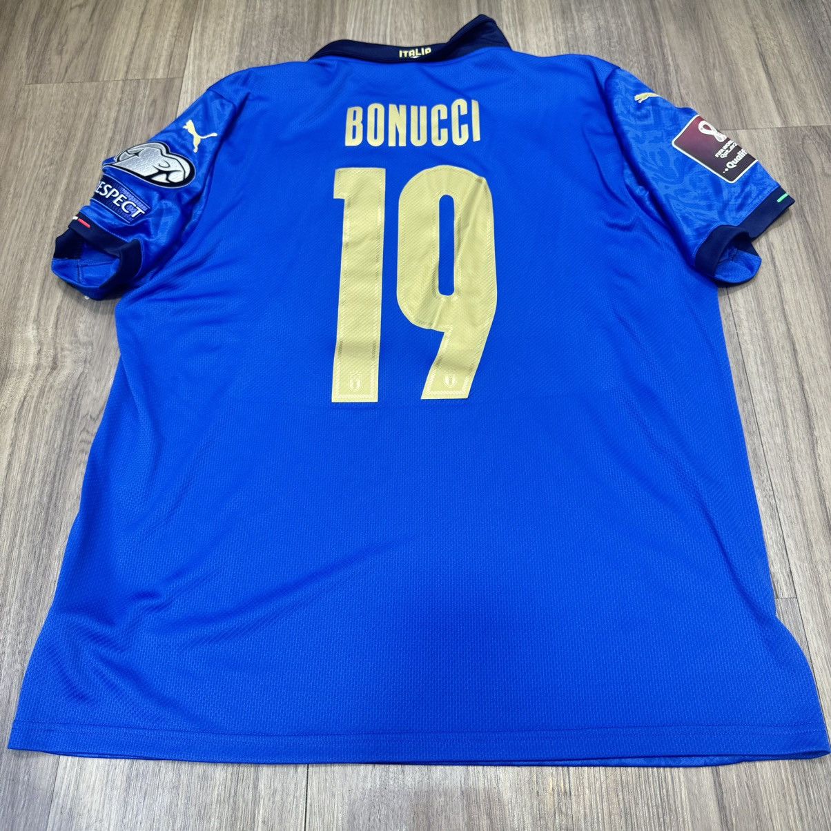 Puma Itlay 20/21 home shirt #19 Bonucci (Bnwt) Size US XL / EU 56 / 4 - 2 Thumbnail
