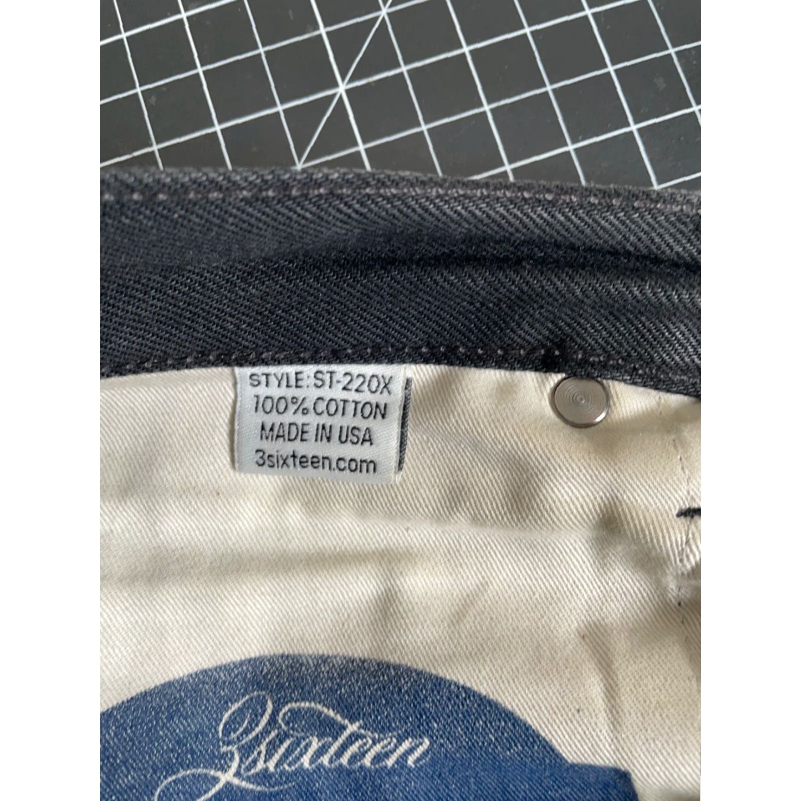 3sixteen 3Sixteen ST-220X Double Black Selvedge Jeans Men's 31 Slim Tapered 14.5 Oz Denim Size US 32 / EU 48 - 4 Thumbnail