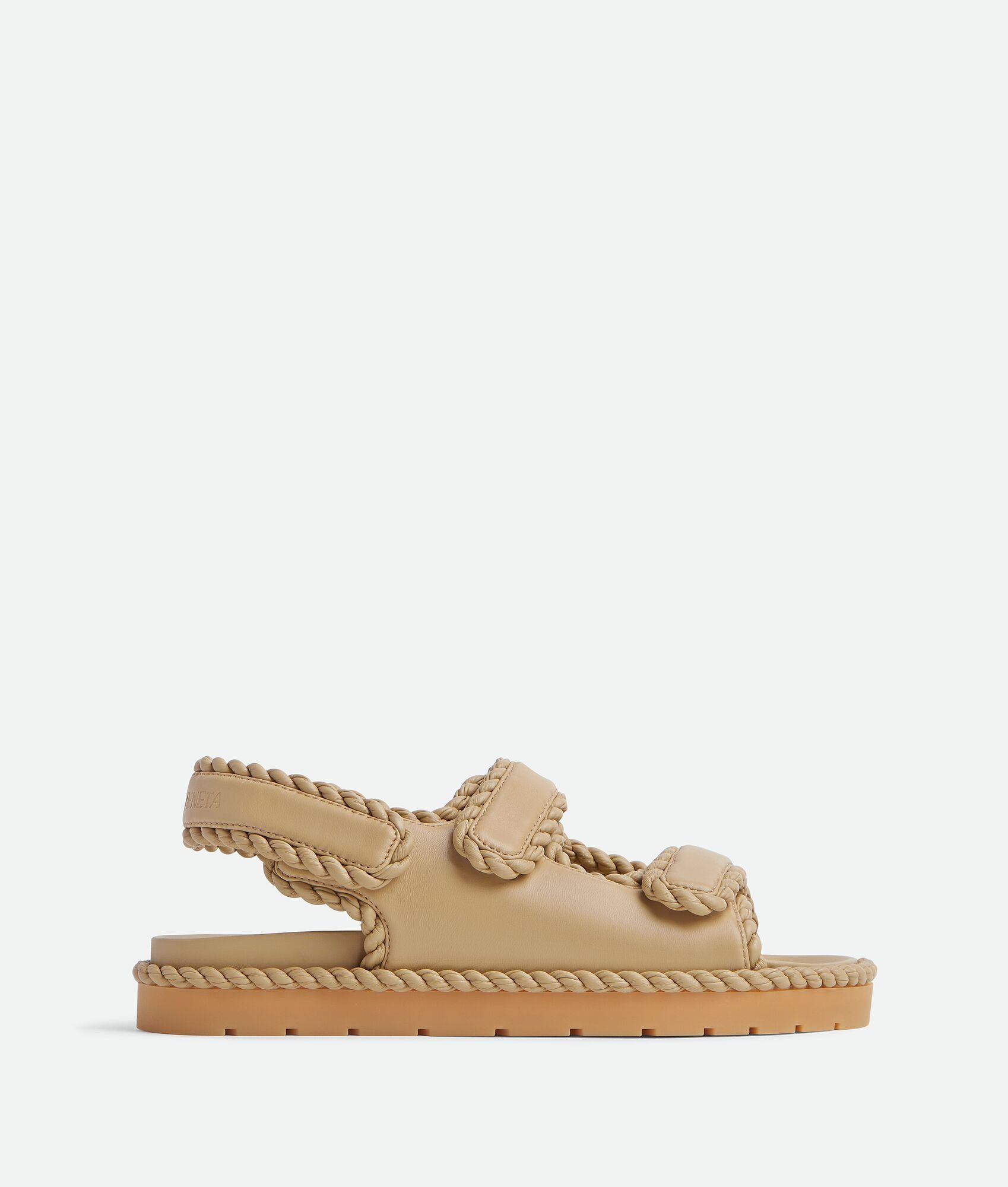 Bottega Veneta o1n1vont1225 Jack Flat Sandal in Brown Size US 11 / IT 41 - 1 Thumbnail