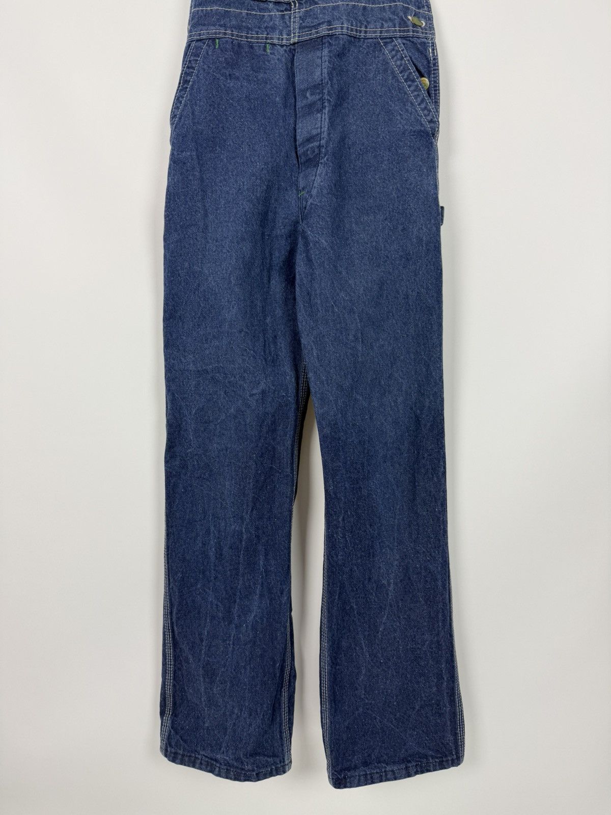 Vintage 1980ʼs Vintage Big Smith Blue Denim Bib Overalls 30X30 Size US 30 / EU 46 - 4 Thumbnail